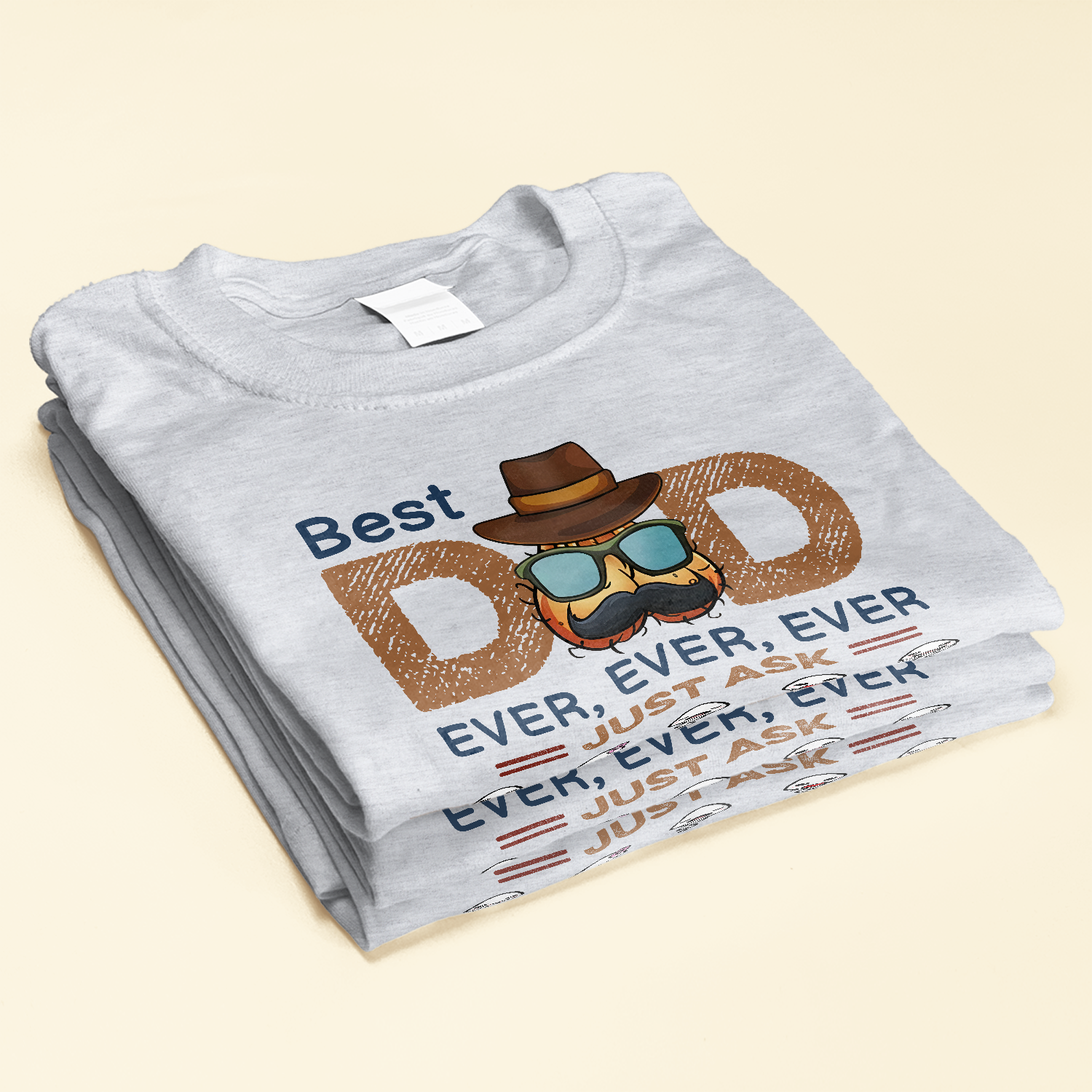 Best Dad Ever Ever Ever - Personalized Shirt - Birthday Father's Day Gift For Dad, Step Dad, Husband - Gift From Sons, Daughters, Wife - Funny Sperms