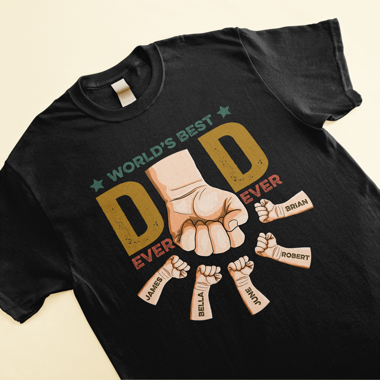 Best Dad Ever Ever - Personalized Shirt