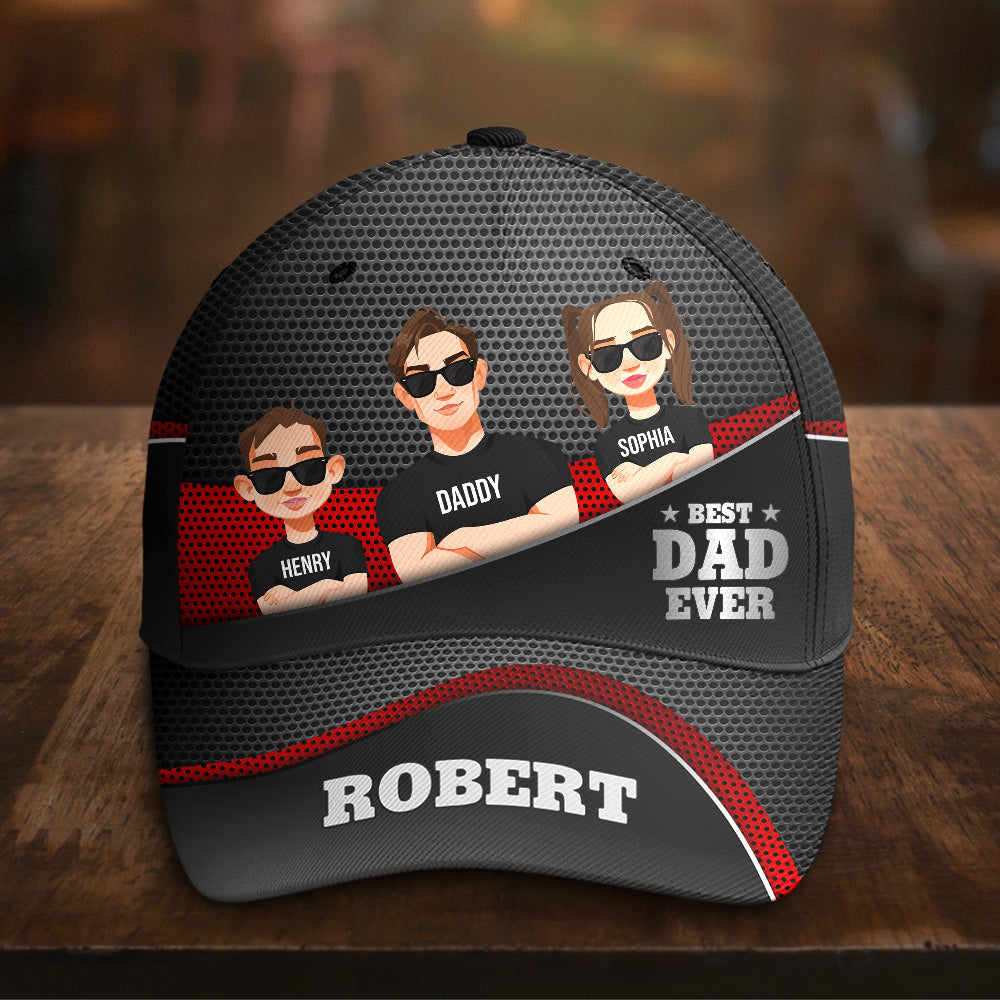 Best Dad Ever New Version - Personalized Classic Cap