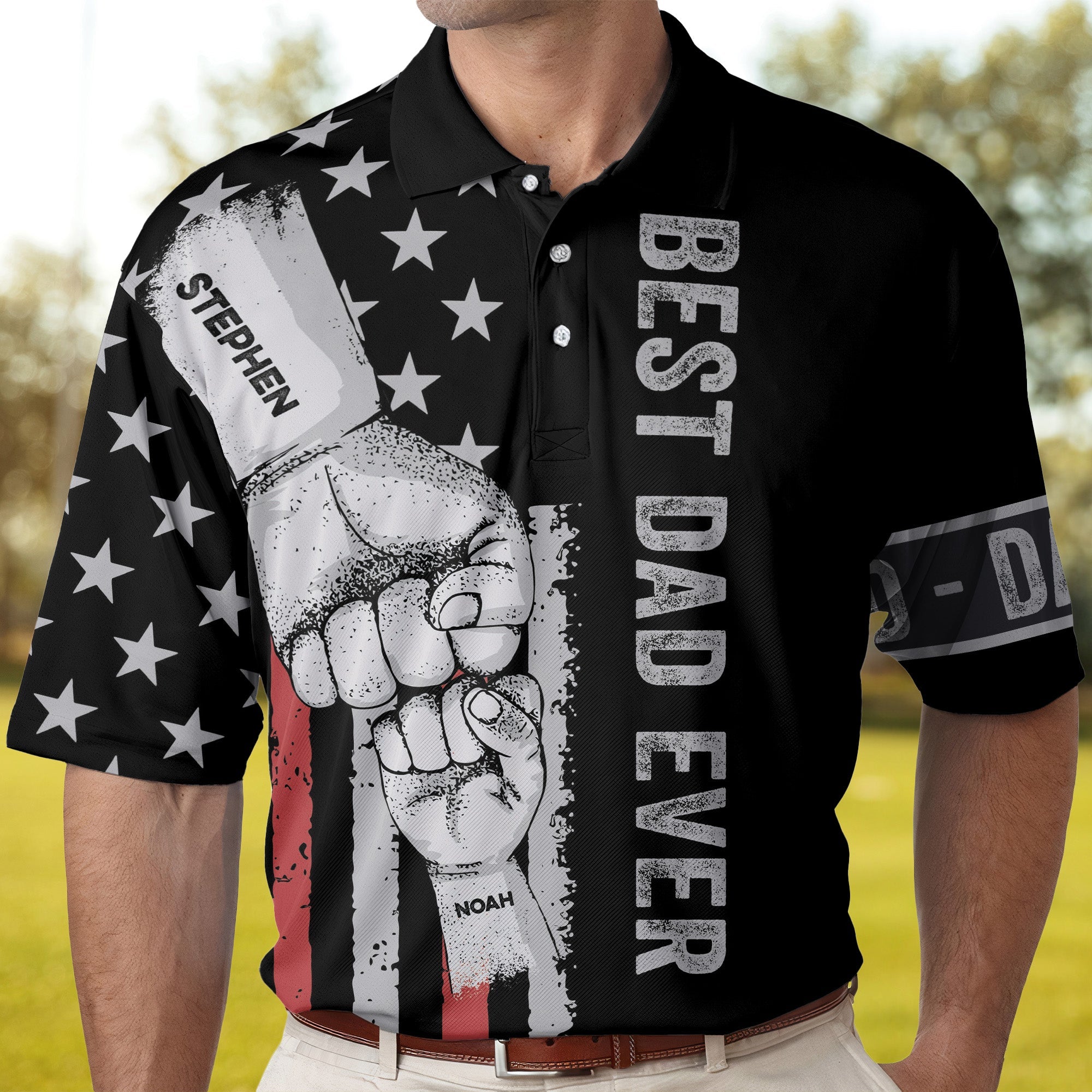 Best Dad Ever - Personalized Polo Shirt