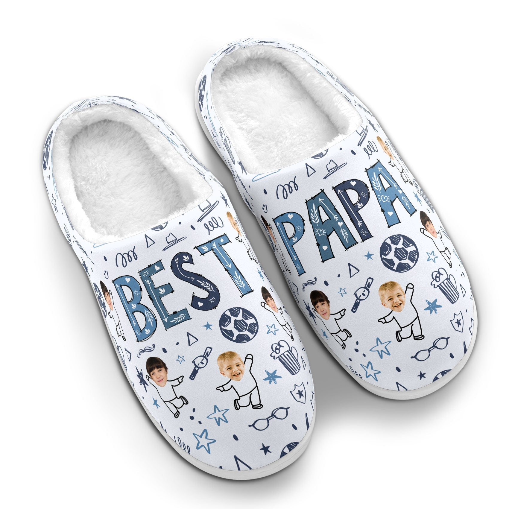 Best Dad - Personalized Photo Slippers