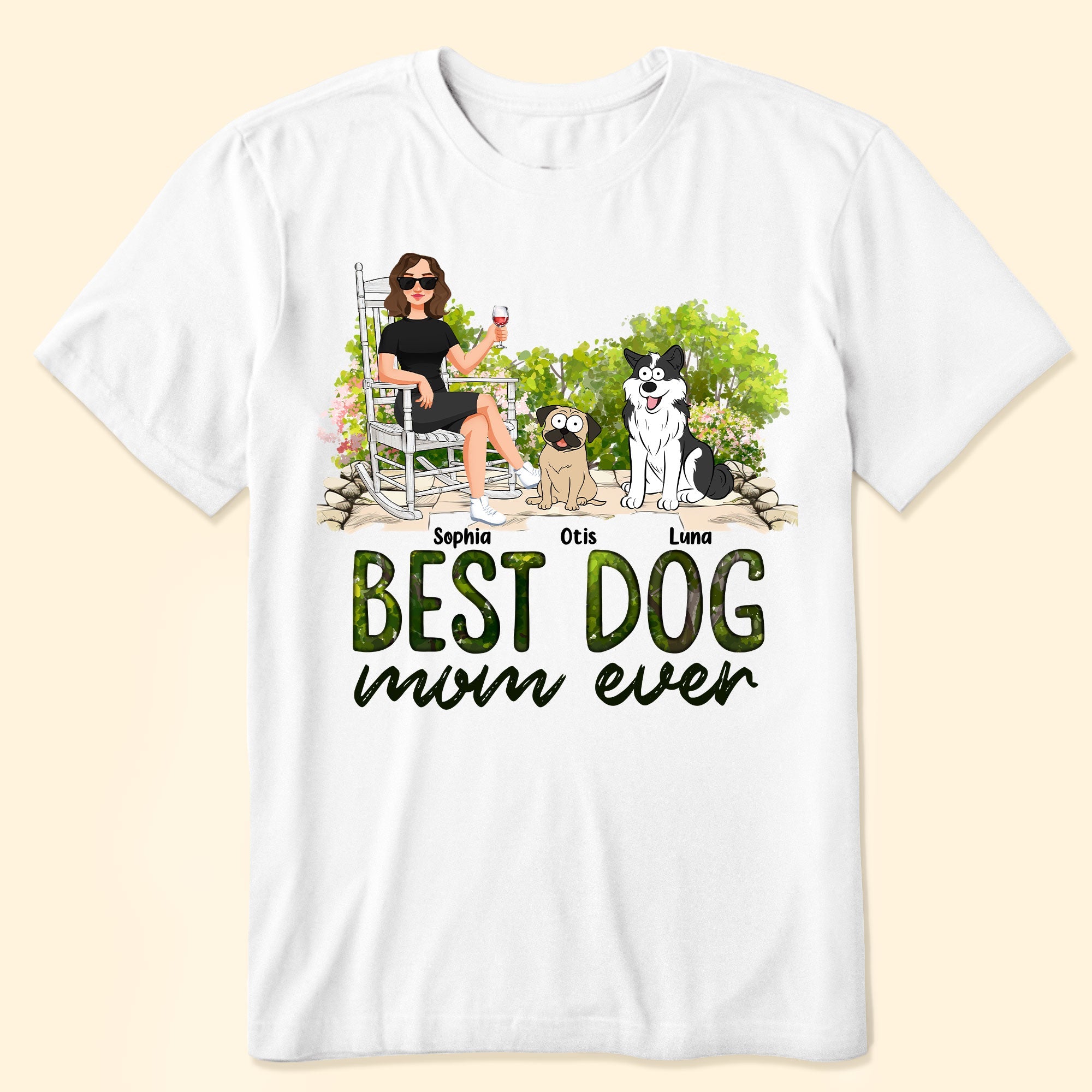 Best Dog Mom Ever - Personalized Shirt