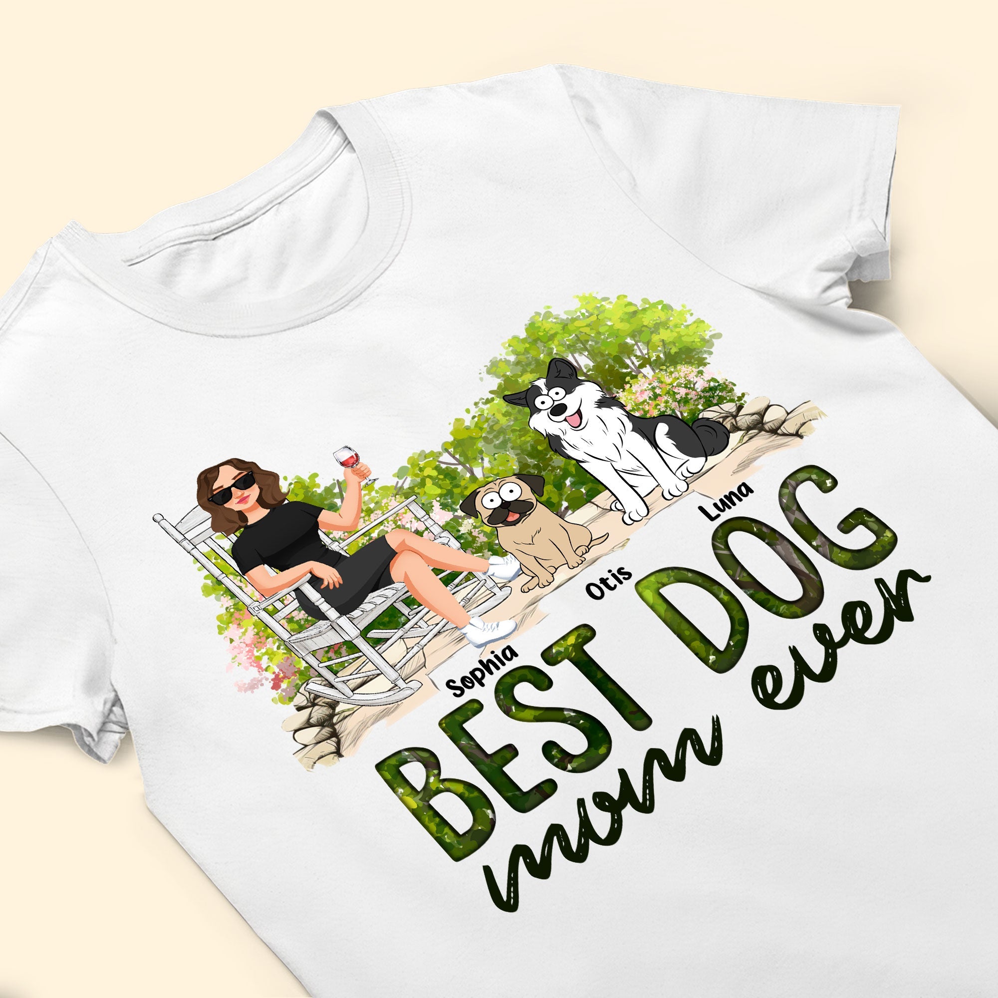 Best Dog Mom Ever - Personalized Shirt