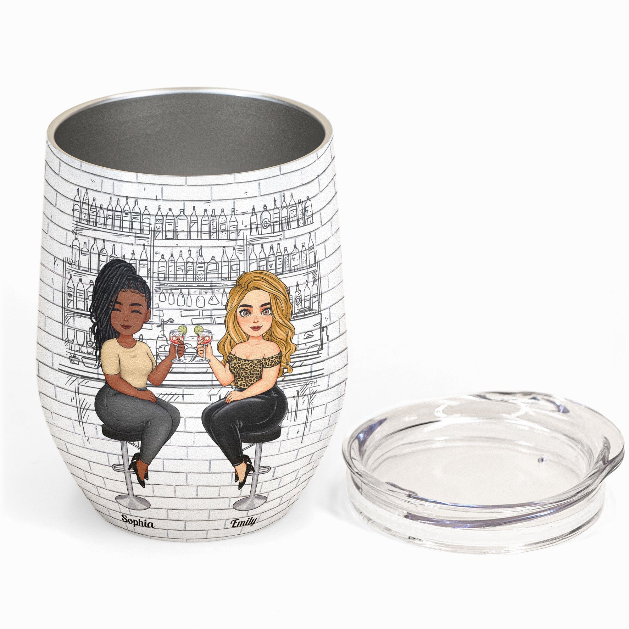 Best Friends Are Like Fat Thighs - Personalized Wine Tumbler