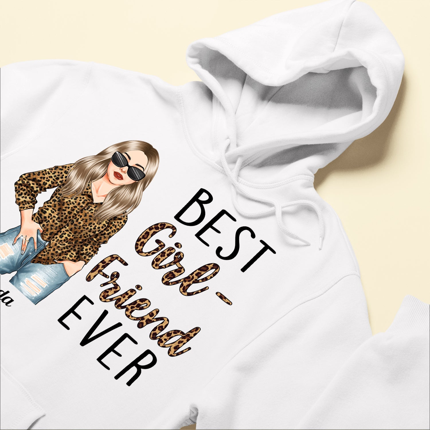 Best Girlfriend Ever - Personalized Shirt - Birthday, Anniversary, Valentine's Gift For Girlfriend, Lover, Honey - Leopard Woman