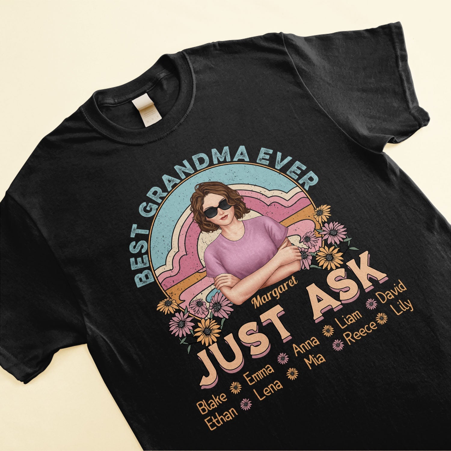 Best Grandma Ever Ever Ever - Personalized Shirt - Funny Gift Birthday Gift For Grandma, Nana, Mom - Gift From Daughters, Sons, Husband For Wife