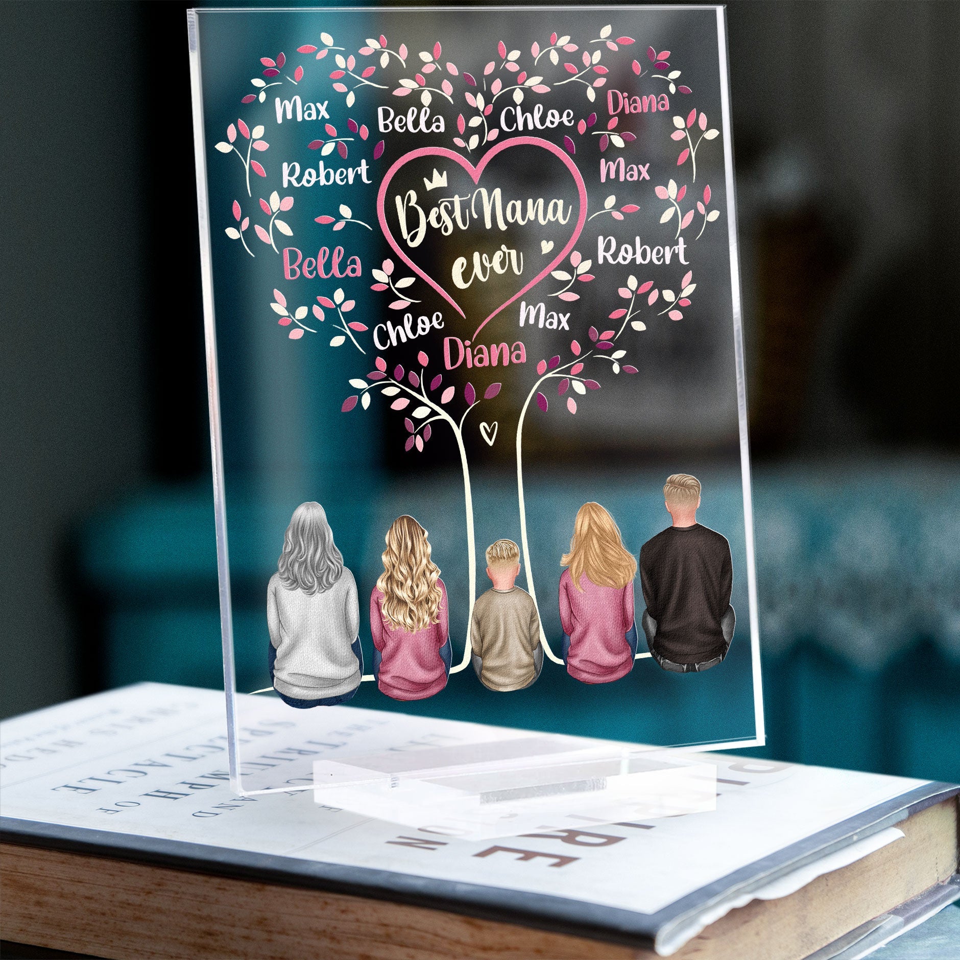 Best Grandma Ever - Personalized Acrylic Plaque