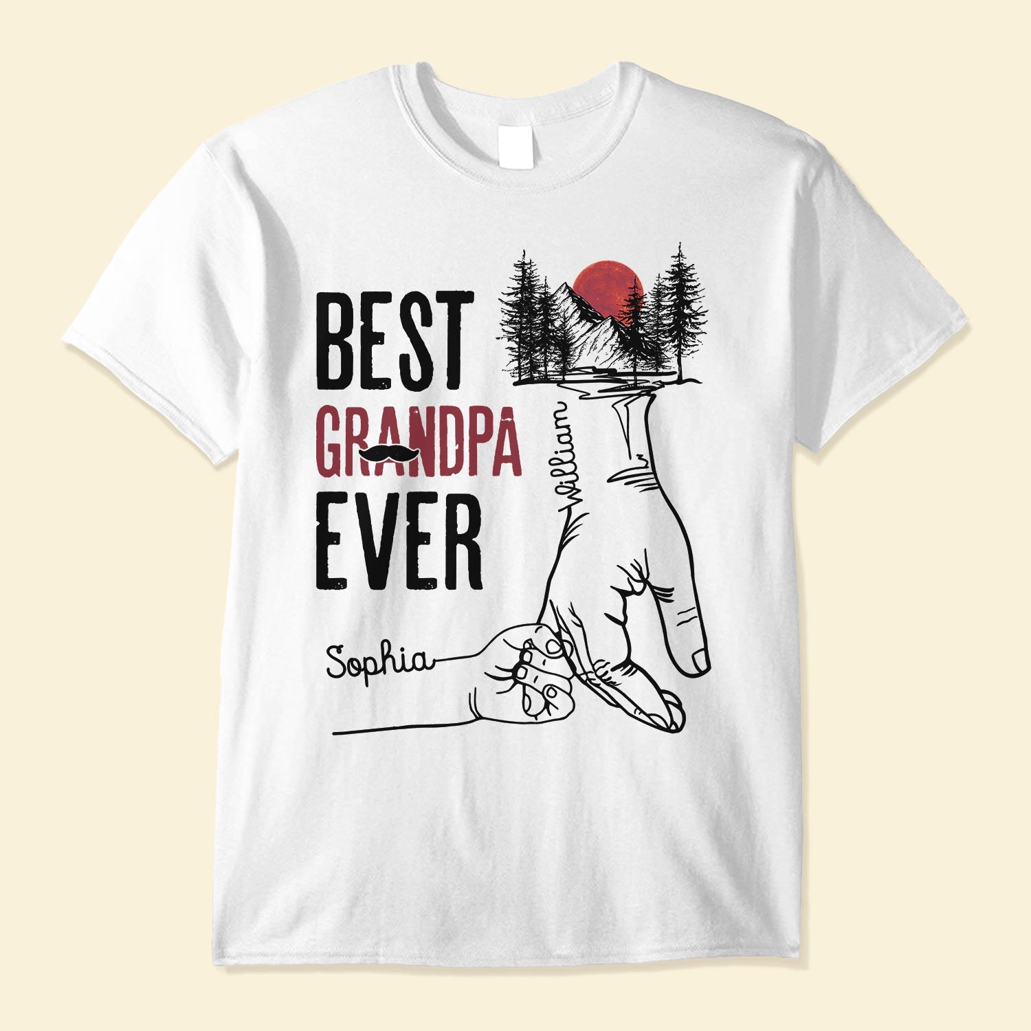 Best Grandpa Ever - Personalized Shirt