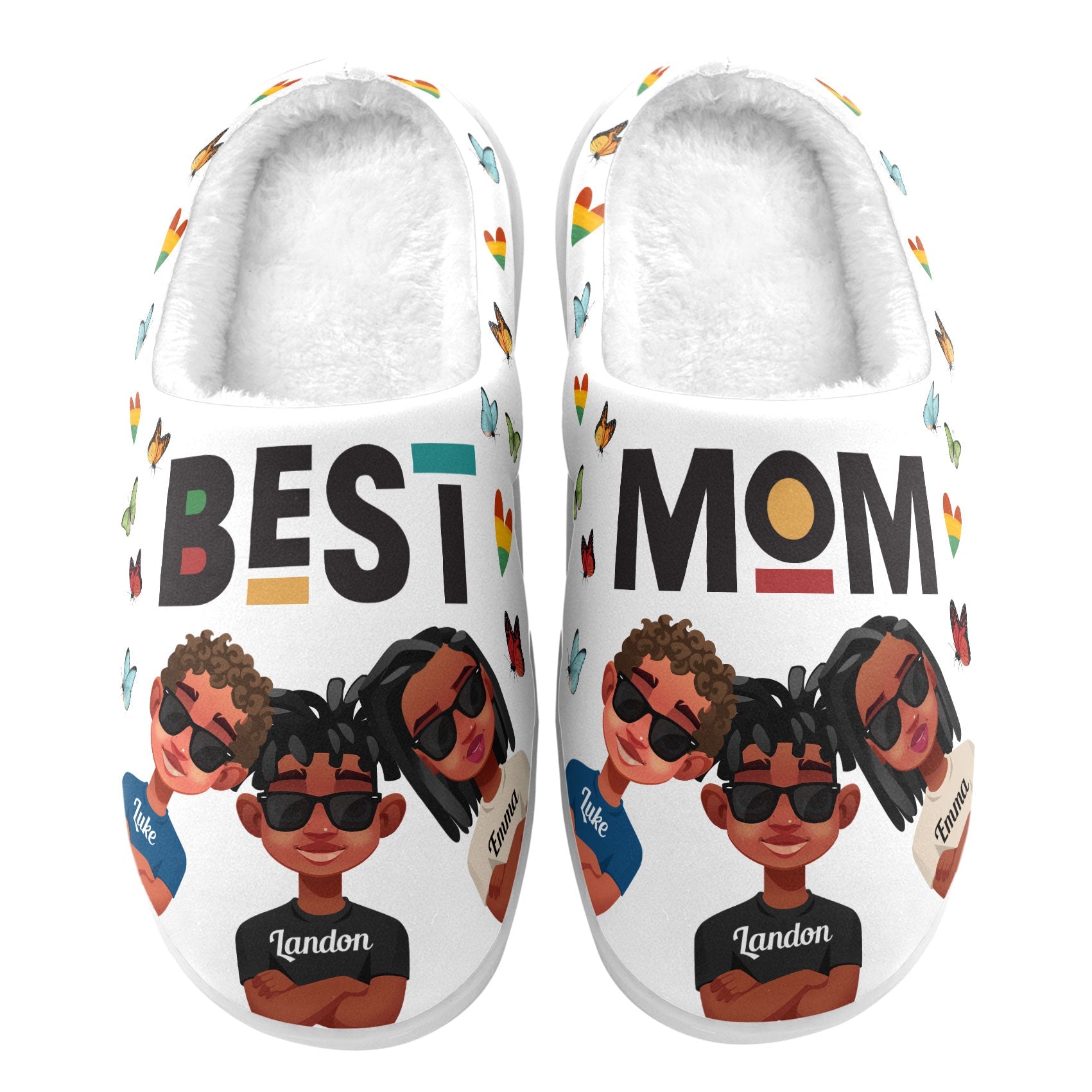 Best Mom Cartoon Version - Personalized Slippers