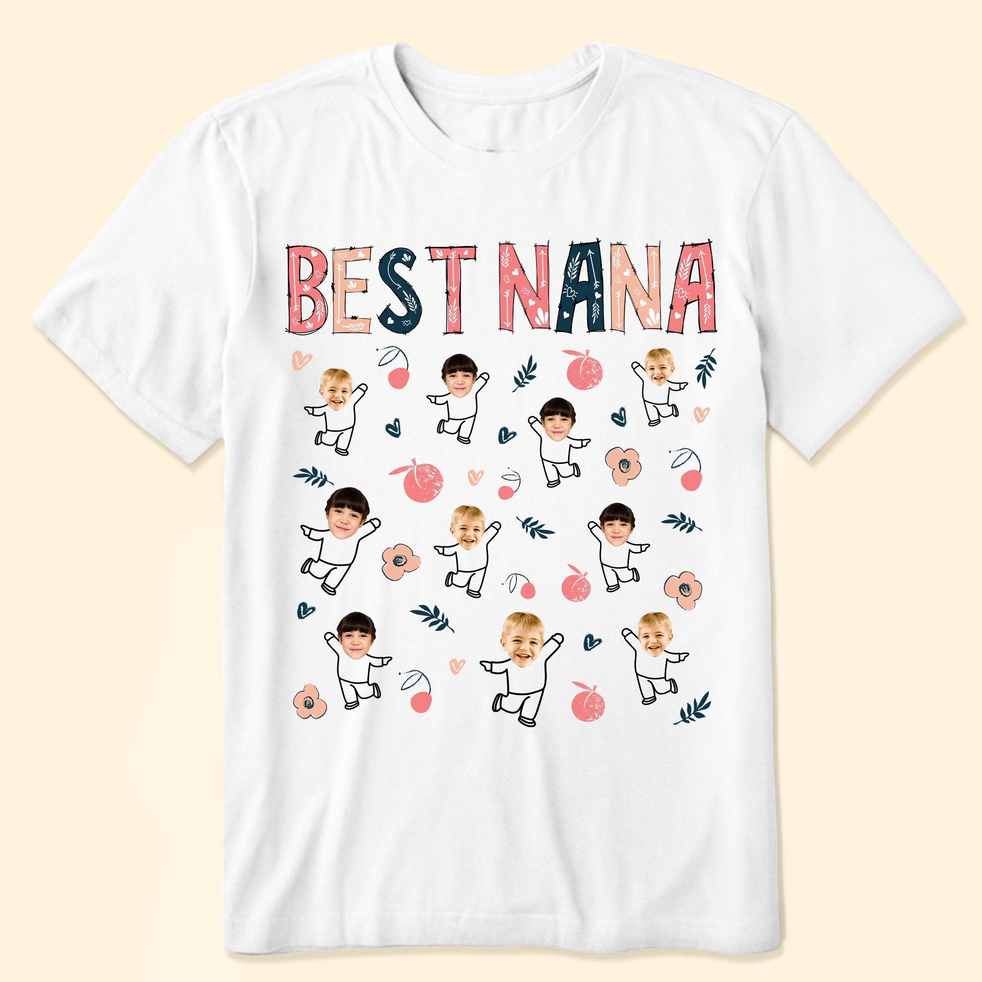 Best Nana - Personalized Photo Shirt