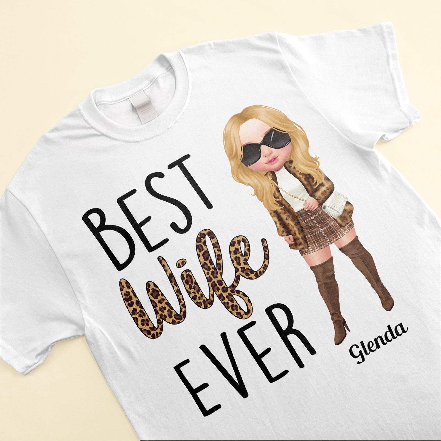 Best Wife Ever - Personalized Shirt - Birthday, Anniversary, Valentine's Gift For Wife, Wifey, Honey, Lover - Fashion Woman