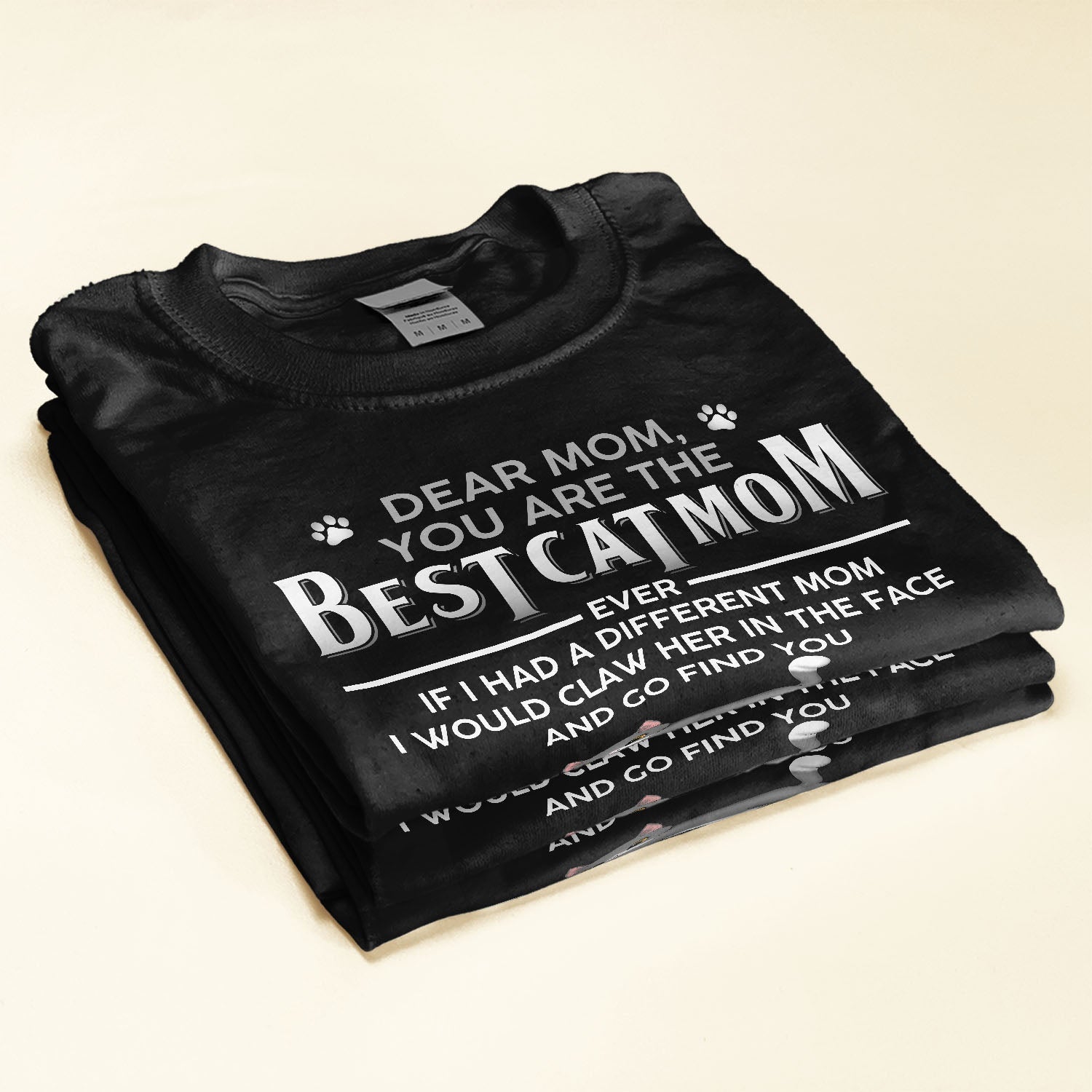 Best Cat Mom Cat Dad - Personalized Shirt - Funny Birthday Gift For Cat Mom. Cat Dad