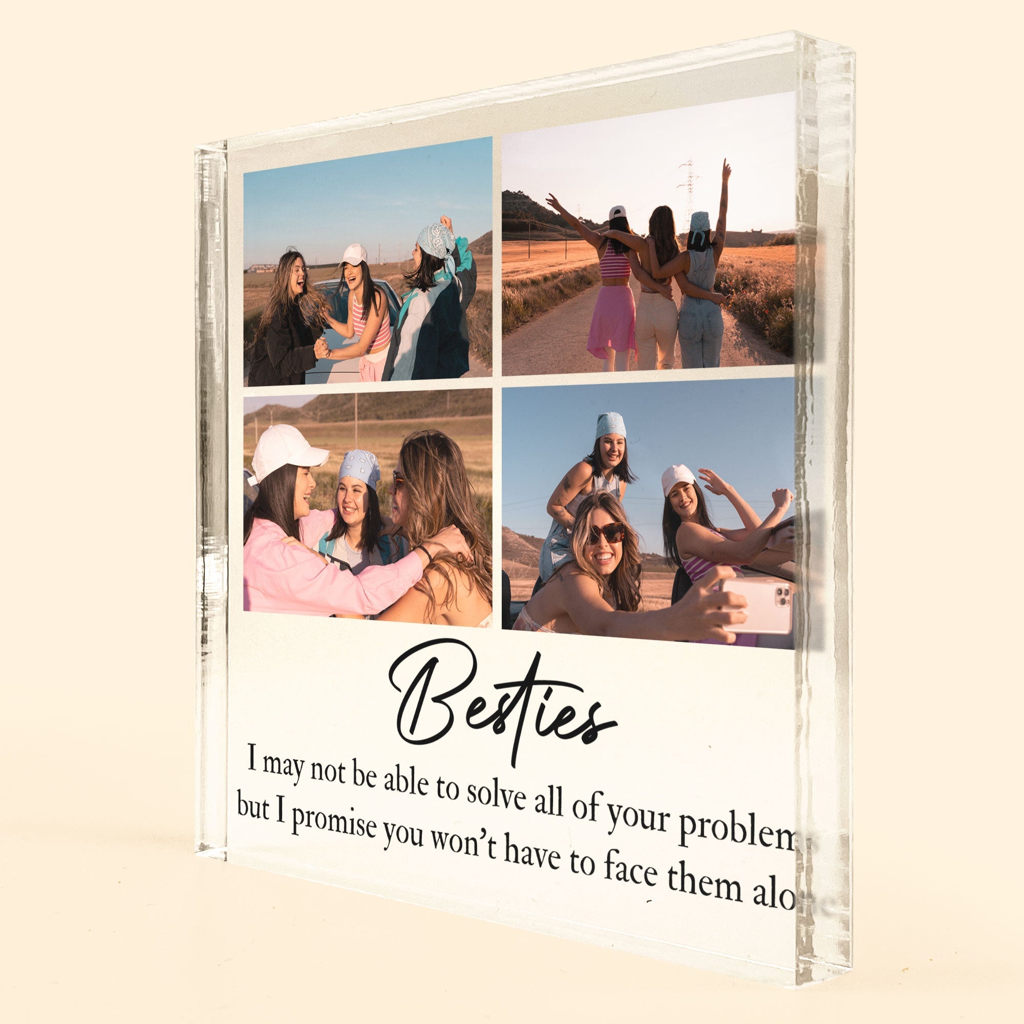 Bestie I May Not Be Able To Solve - Personalized Acrylic Photo Plaque