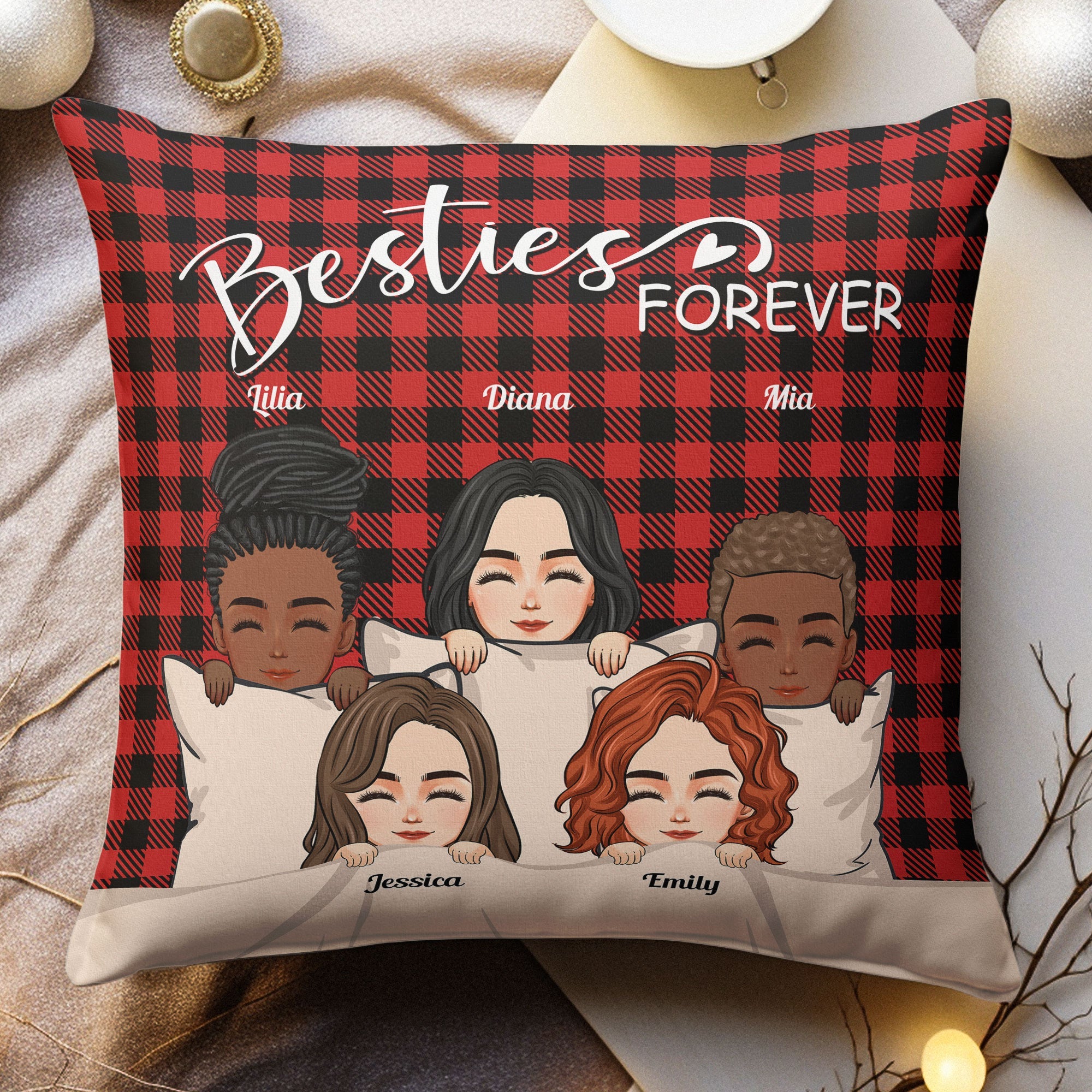 Besties Forever  - Personalized Pillow