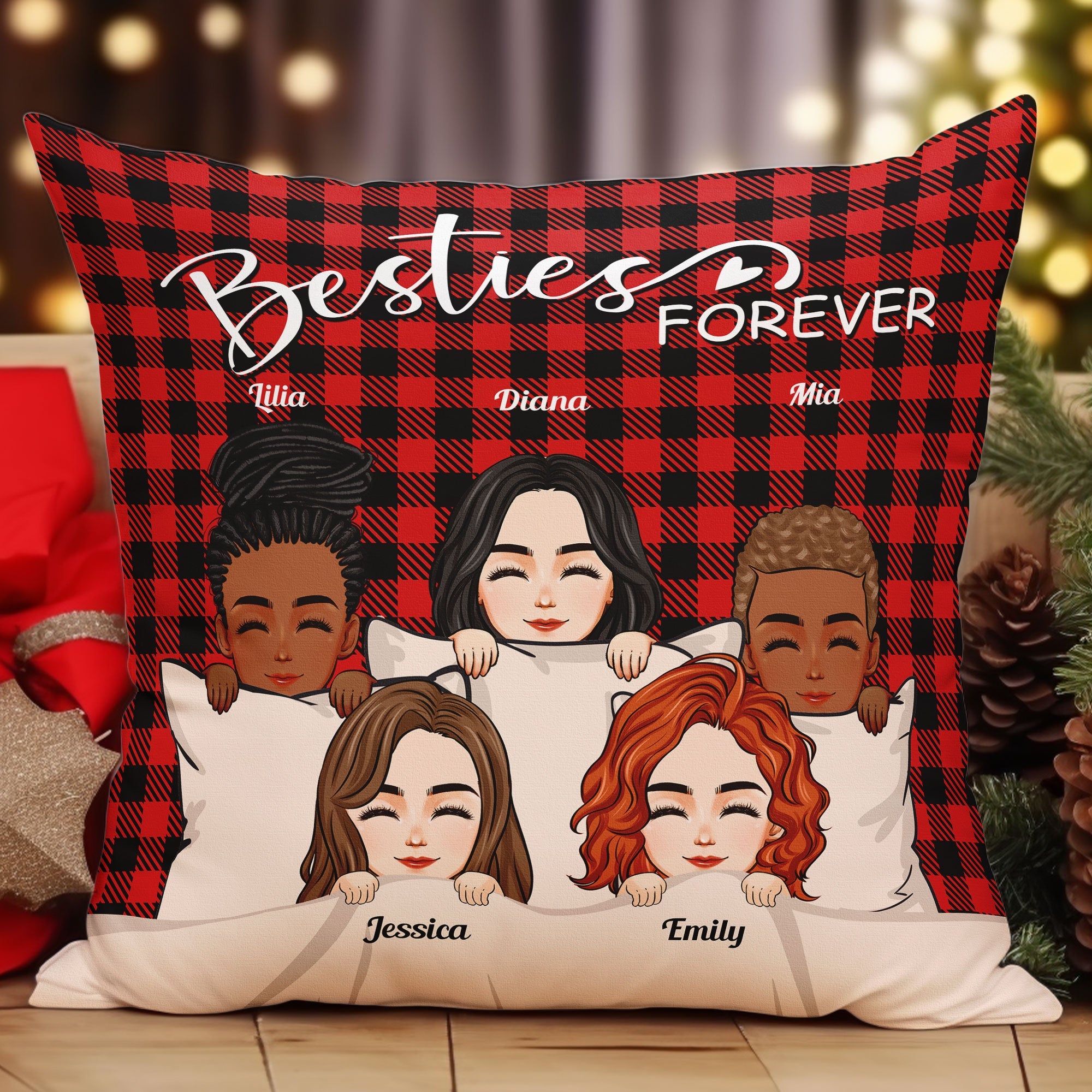 Besties Forever  - Personalized Pillow