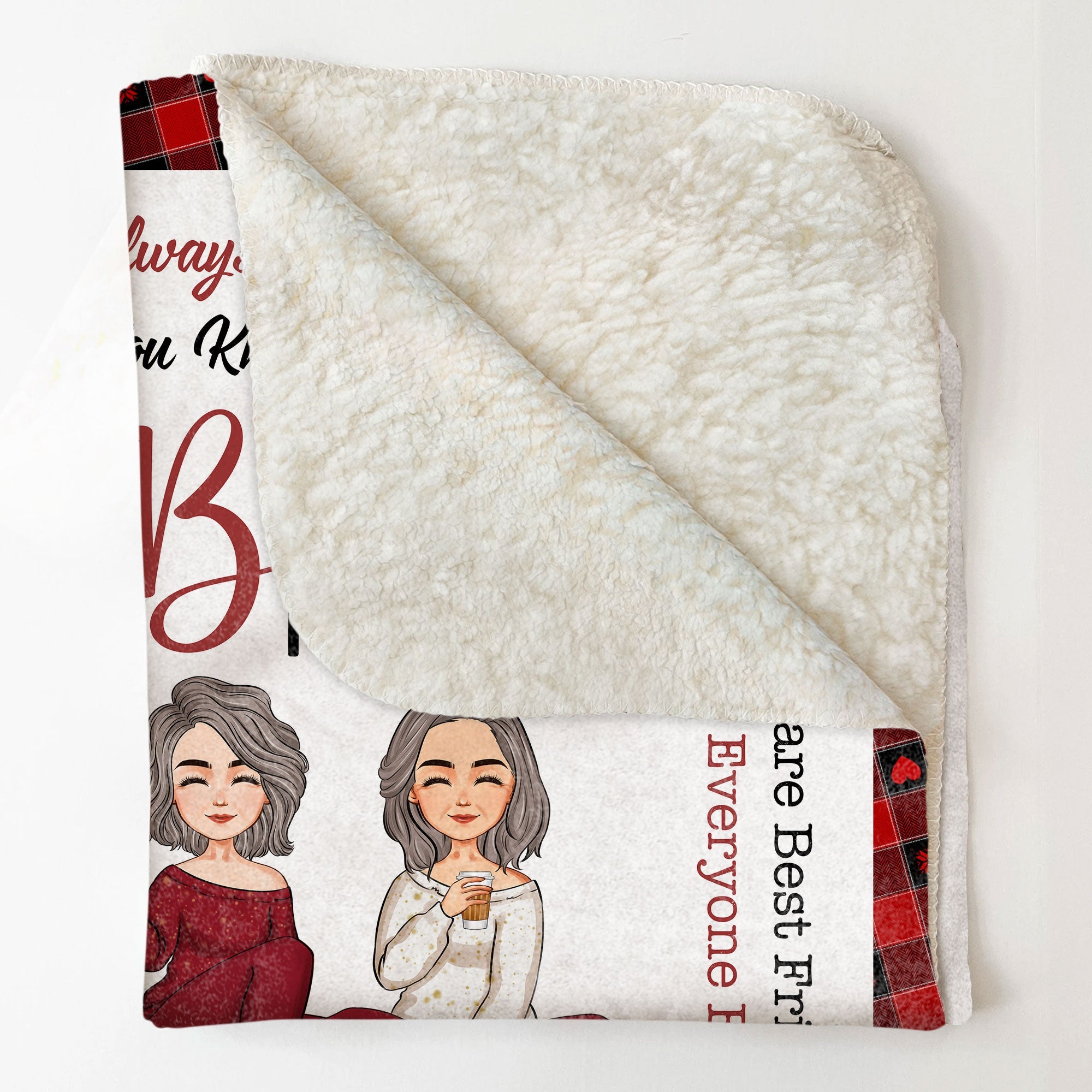 Besties Forever - Personalized Friend Blanket - Ver 2