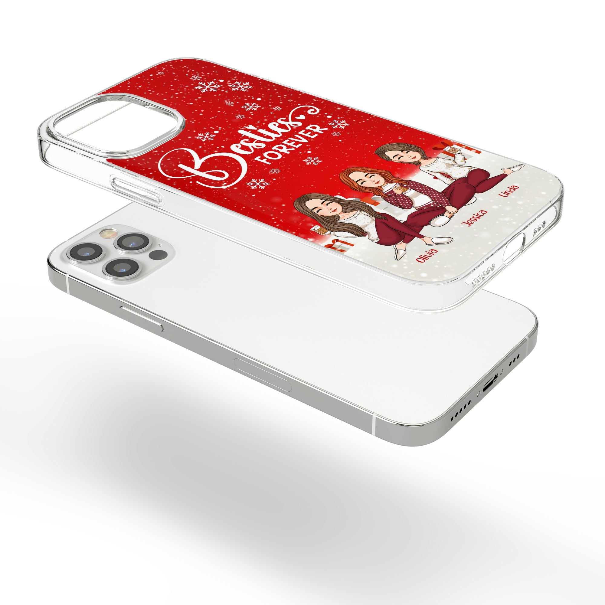 Besties Forever - Personalized Clear Phone Case