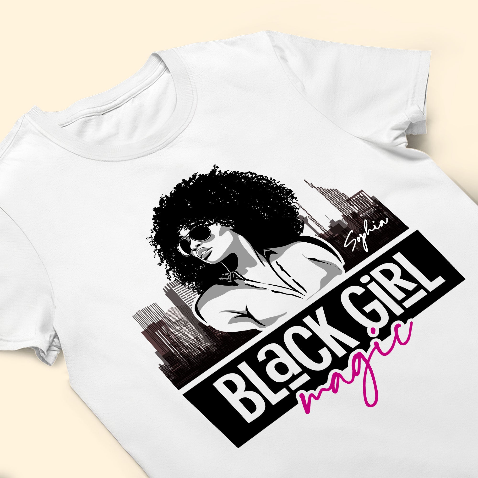 Black Girl Magic Pink - Personalized Shirt