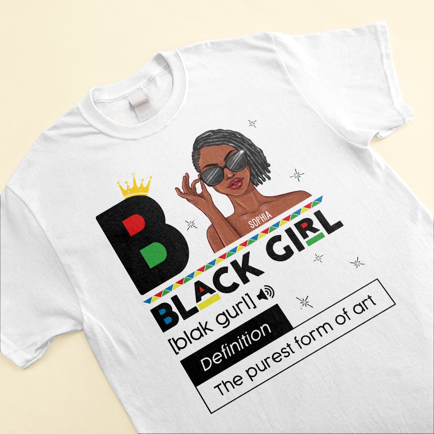 Black Girl The Purest Form Of Art - Personalized Shirt