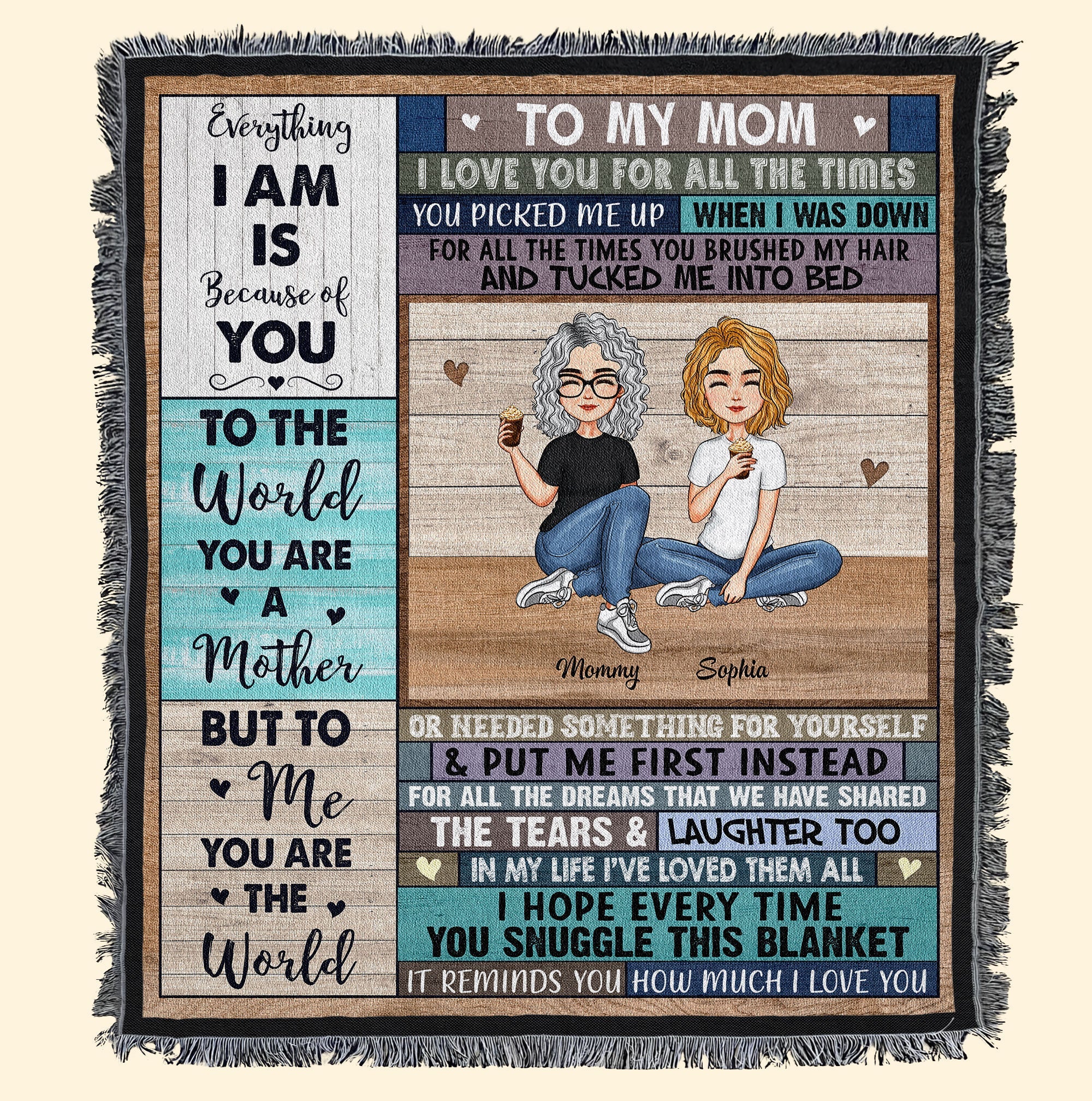 Blanket Reminds You How Much I Love You - Personalized Woven Blanket