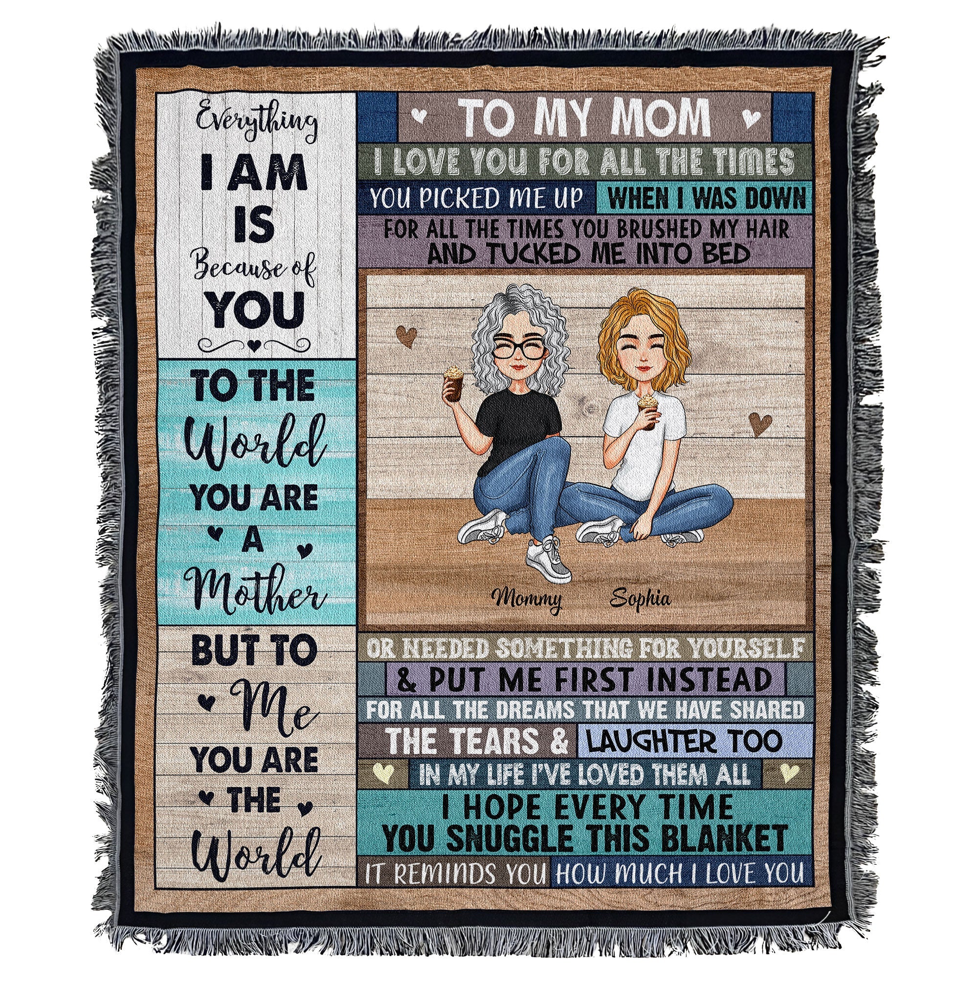 Blanket Reminds You How Much I Love You - Personalized Woven Blanket