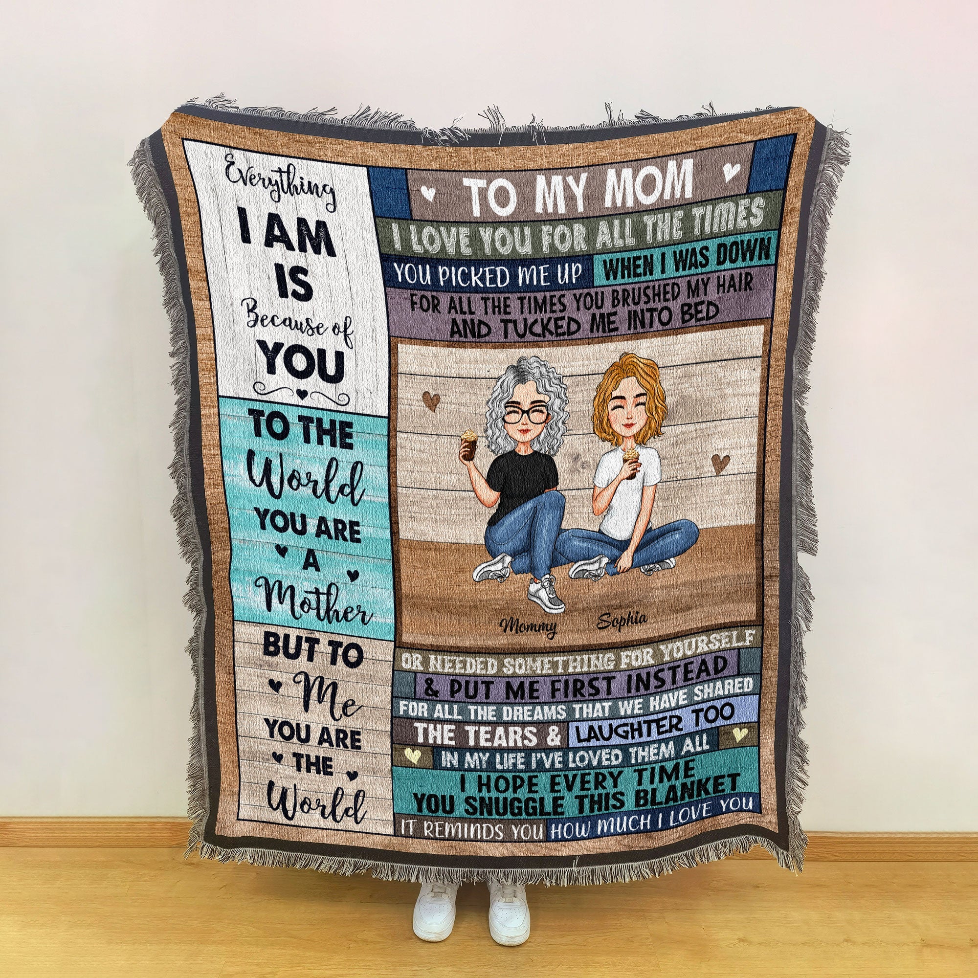 Blanket Reminds You How Much I Love You - Personalized Woven Blanket