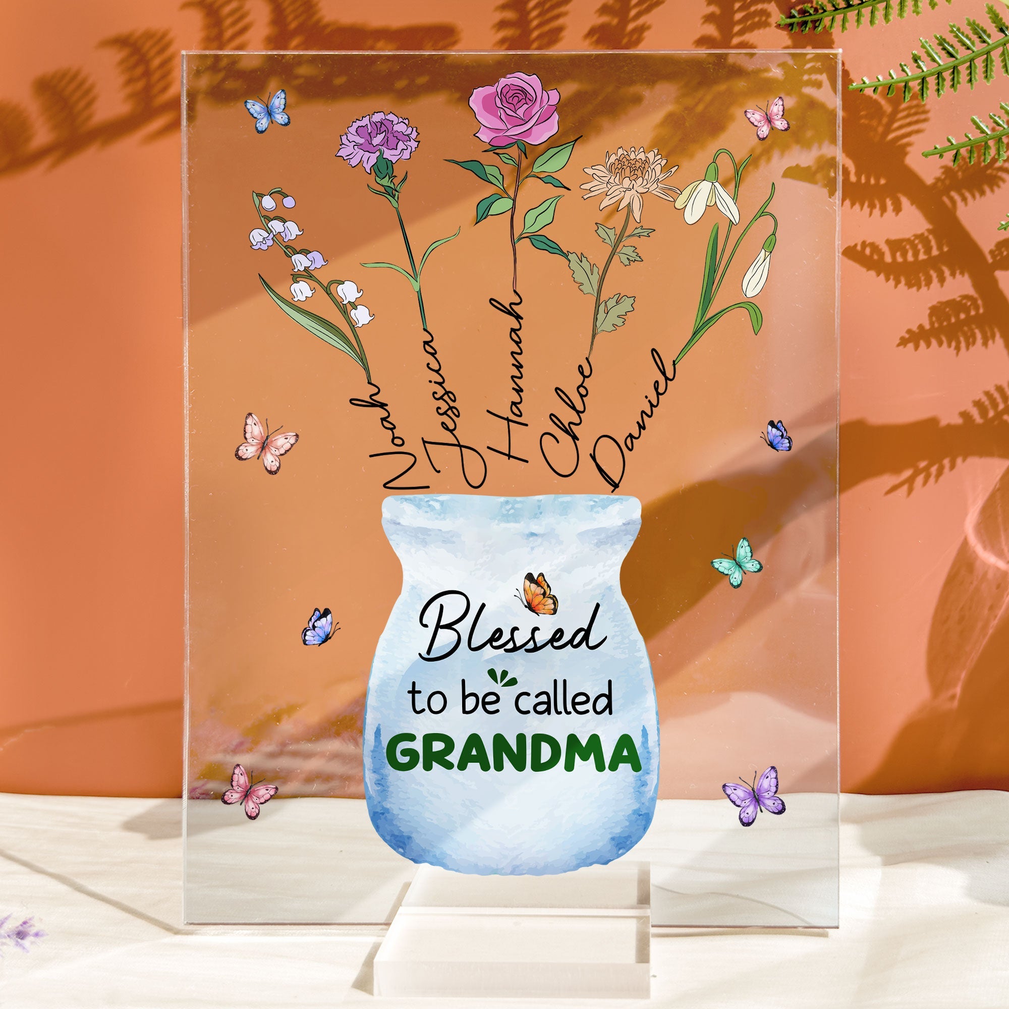 Blessed To Be Called Grandma - Personalized Acrylic Plaque