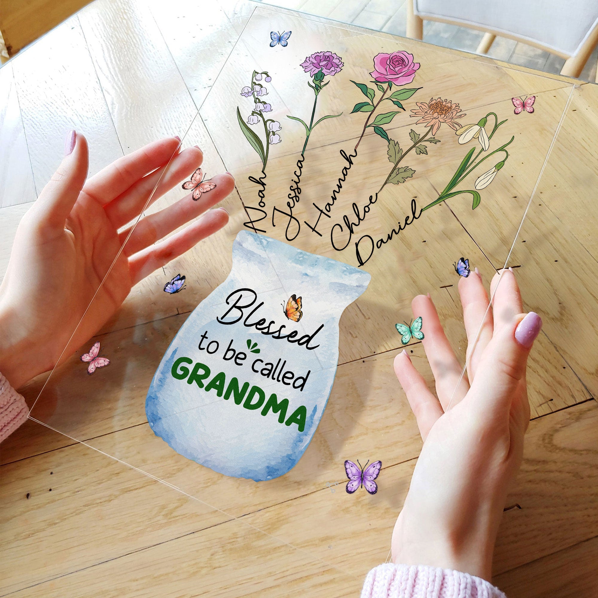 Blessed To Be Called Grandma - Personalized Acrylic Plaque