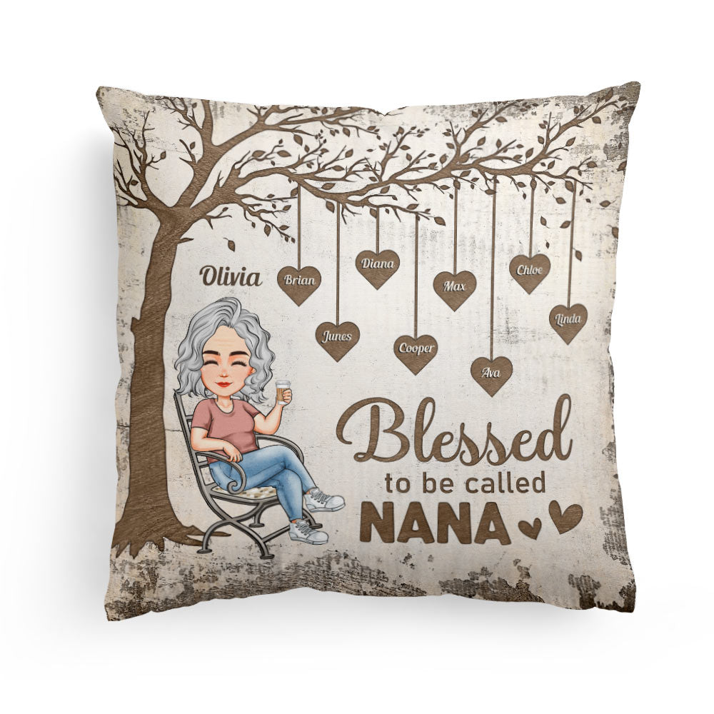 Blessed To Be Called Nana - Personalized Pillow (Insert Included)