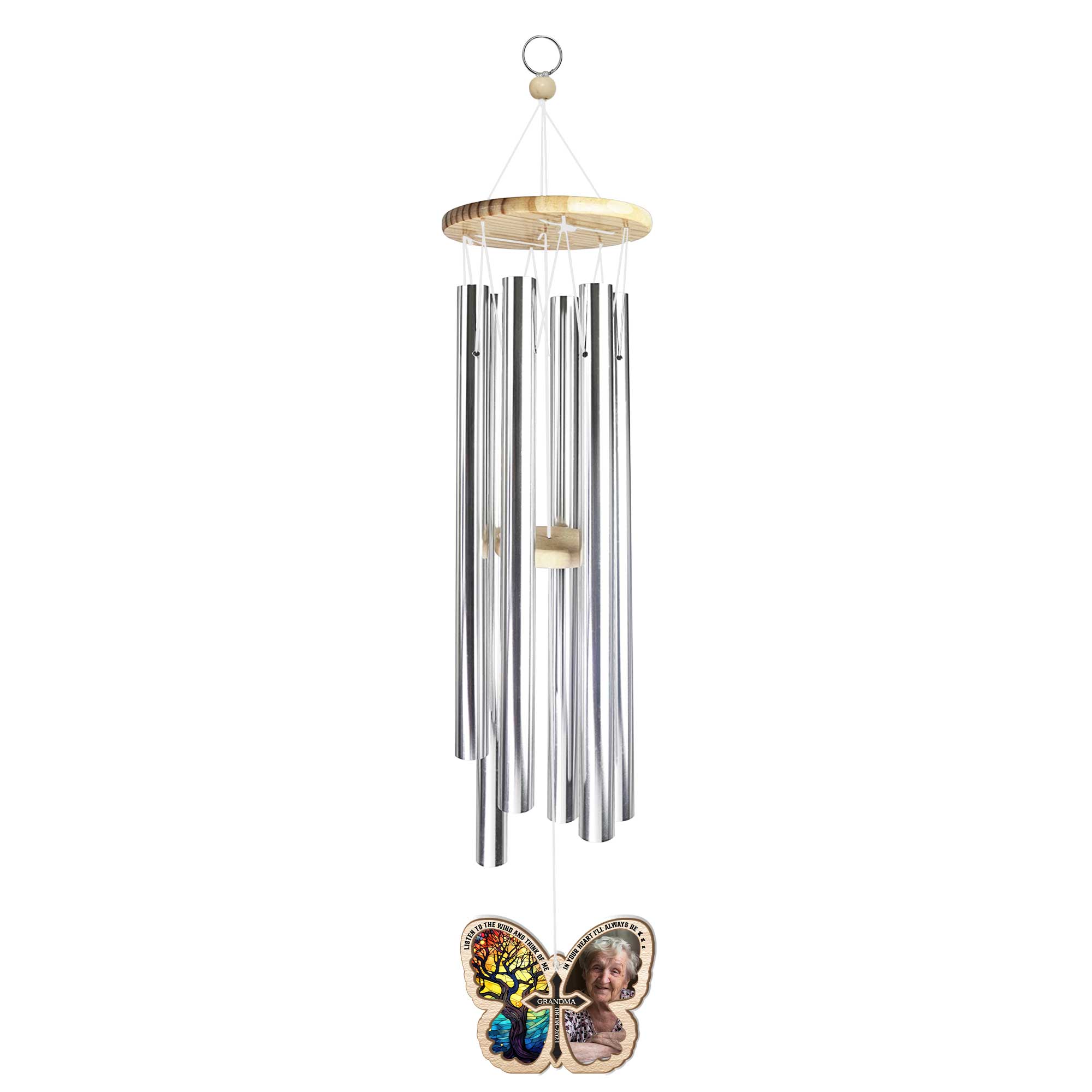 Butterfly Memorial - Limited Version - Personalized Suncatcher Wind Chimes