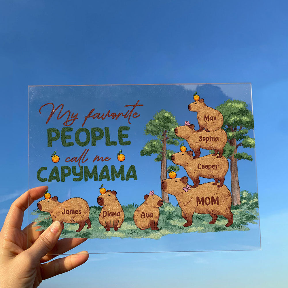 Call Me Capymama - Personalized Acrylic Plaque