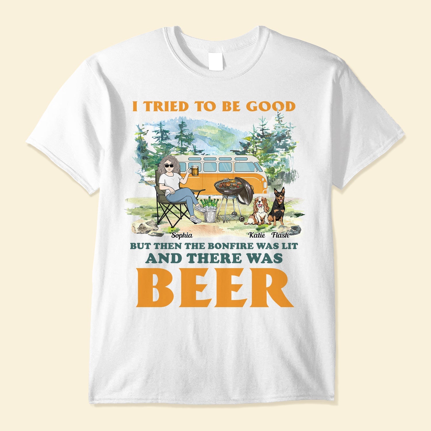 Camping - I Tried To Be Good - Personalized Shirt - Birthday, Mother's Day, Father's Day Gift For Camping Lover, Camper