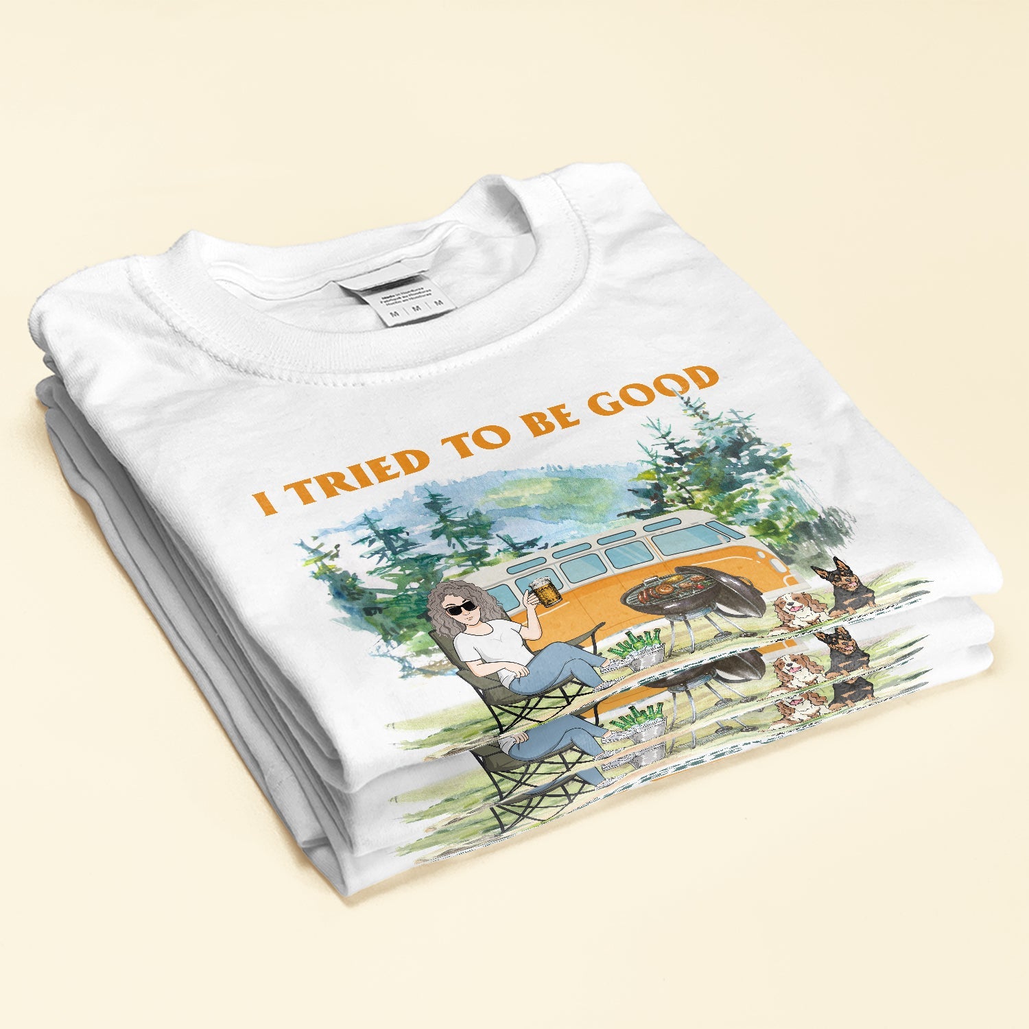 Camping - I Tried To Be Good - Personalized Shirt - Birthday, Mother's Day, Father's Day Gift For Camping Lover, Camper