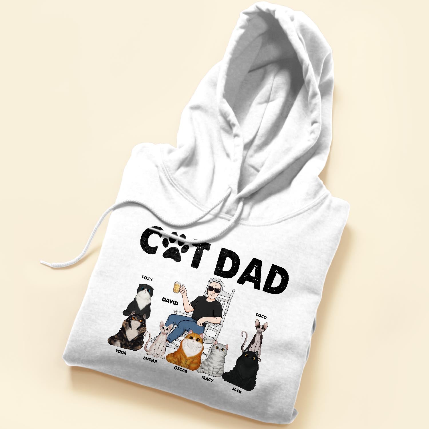 Cat Dad - Personalized Shirt - Birthday, Funny, Father's Day Gift For Husband, Dad, Grandpa, Cat Lover, Cat Owner