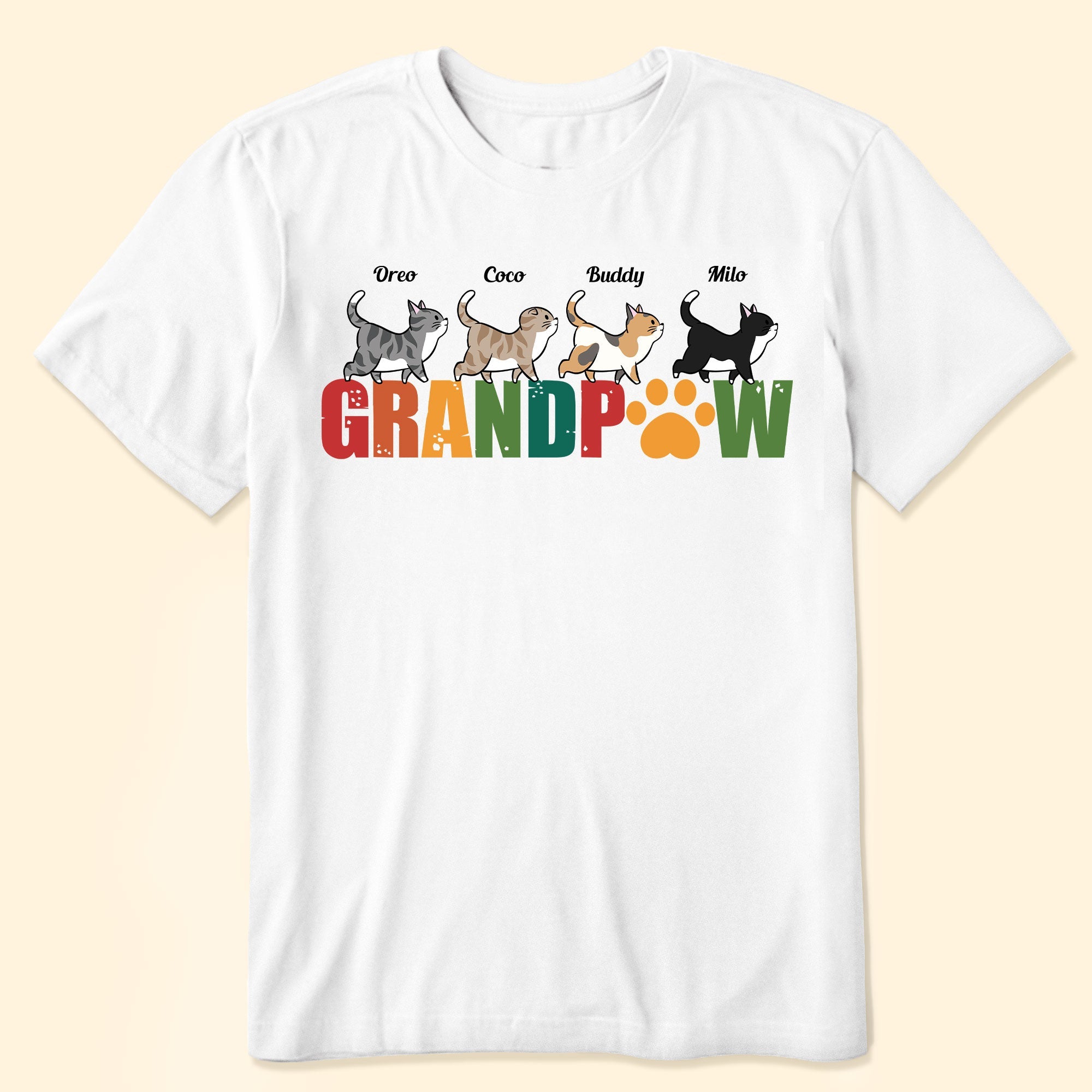 Cat Grandpa - Personalized Shirt