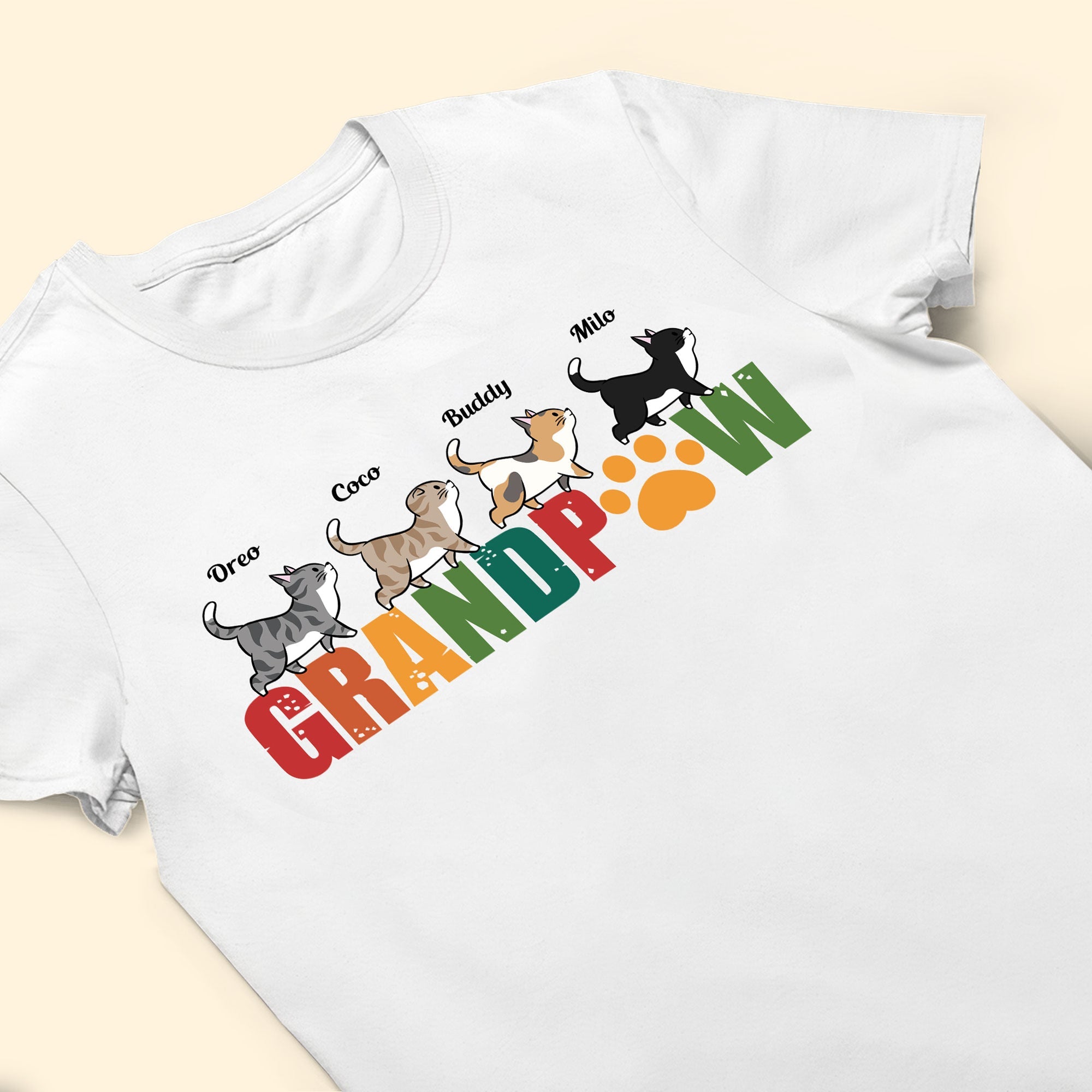 Cat Grandpa - Personalized Shirt