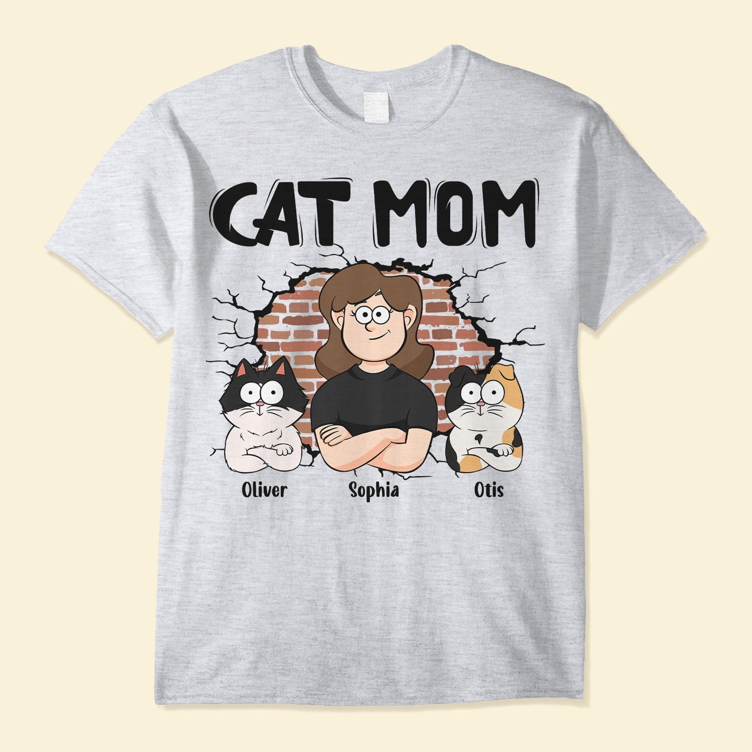 Cat Mom New Version - Personalized Shirt