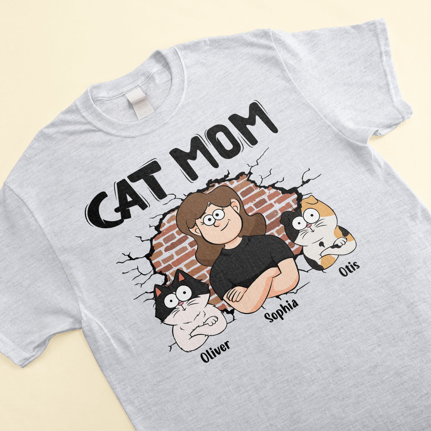 Cat Mom New Version - Personalized Shirt