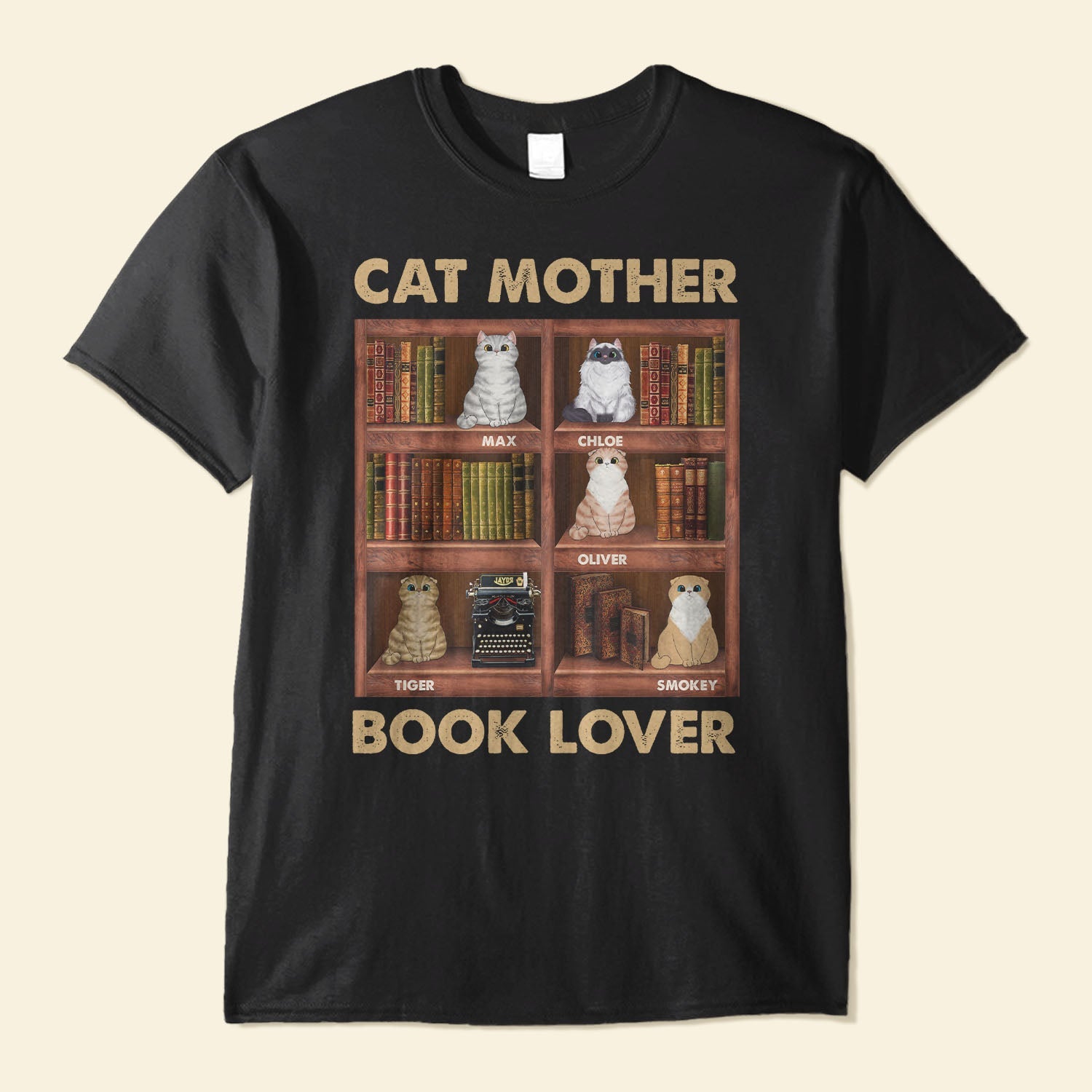 Cat Parents Book Lovers - Personalized Shirt - Birthday Gift For Cat Mom, Cat Dad