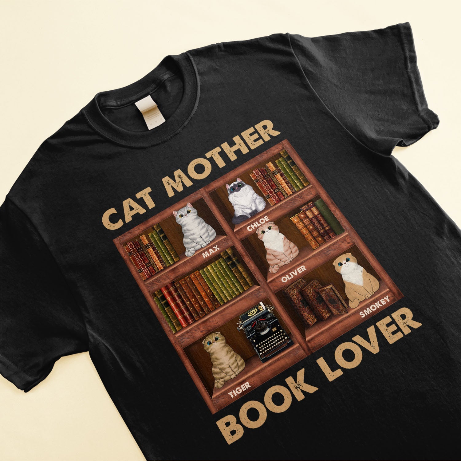 Cat Parents Book Lovers - Personalized Shirt - Birthday Gift For Cat Mom, Cat Dad