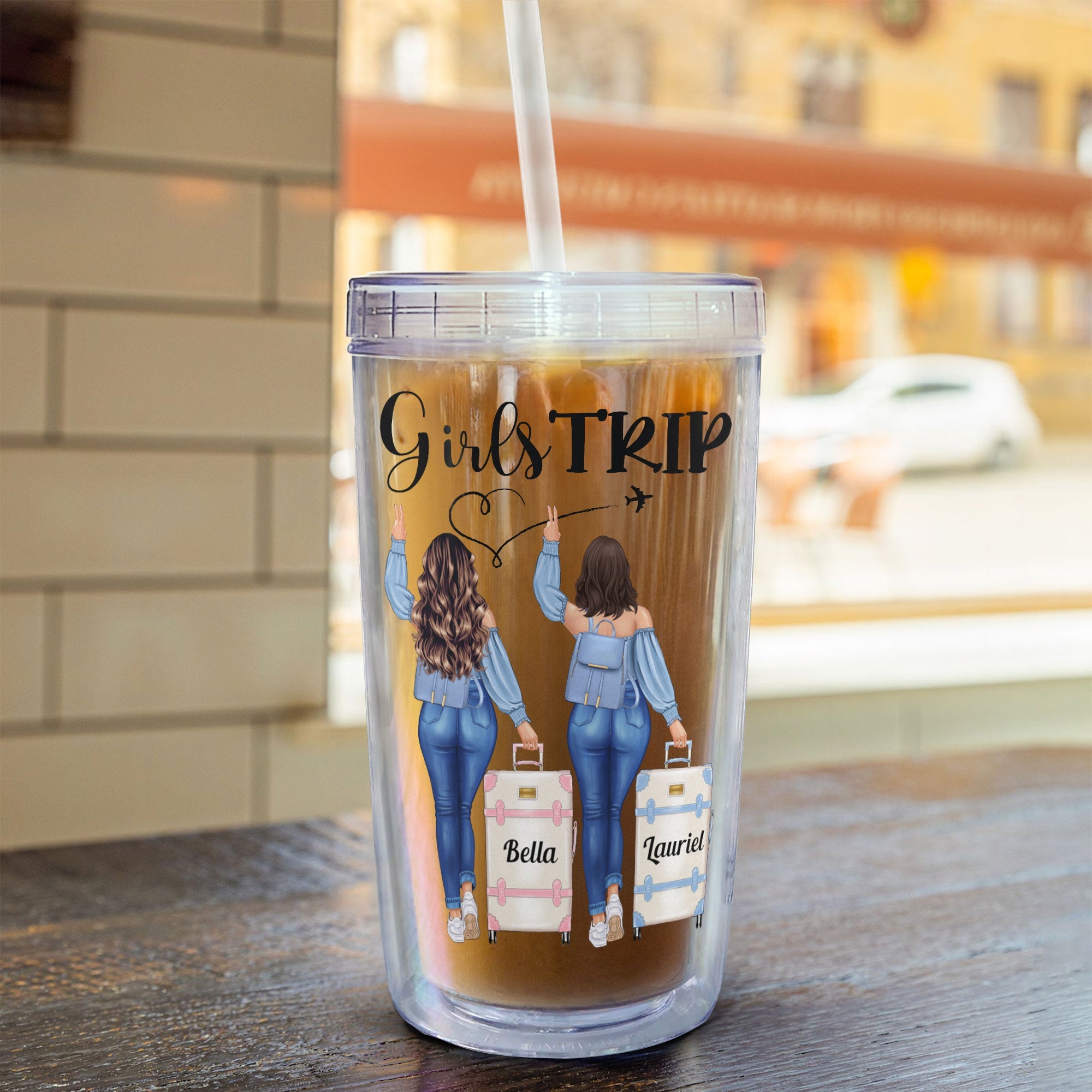 Cheaper Than Therapy - Personalized Acrylic Tumbler With Straw