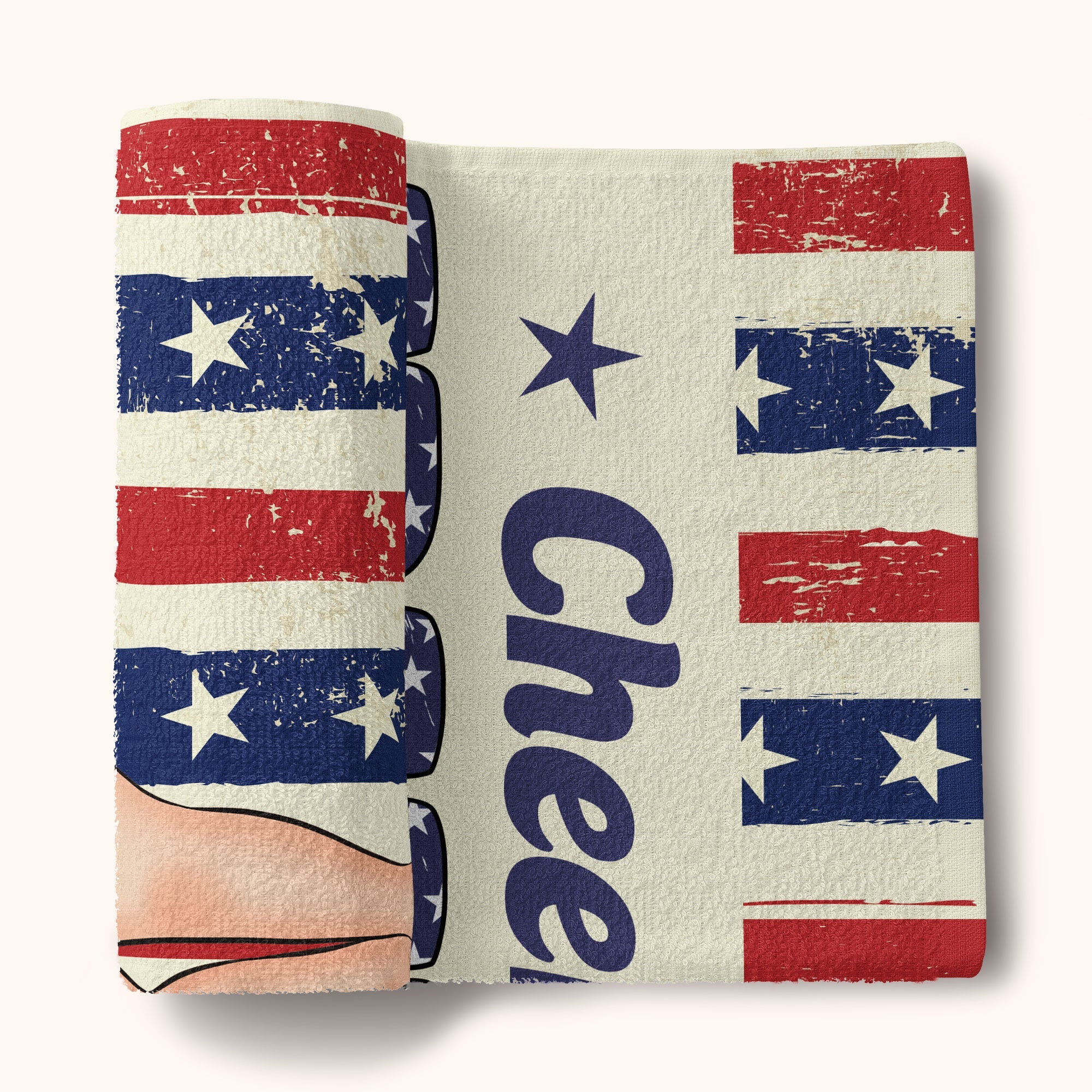 Cheers To Freedom - Personalized Beach Towel