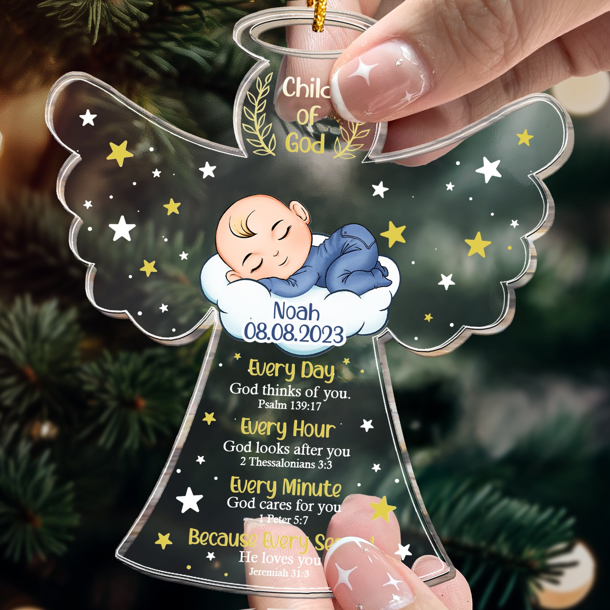 Child Of God - Personalized Acrylic Ornament