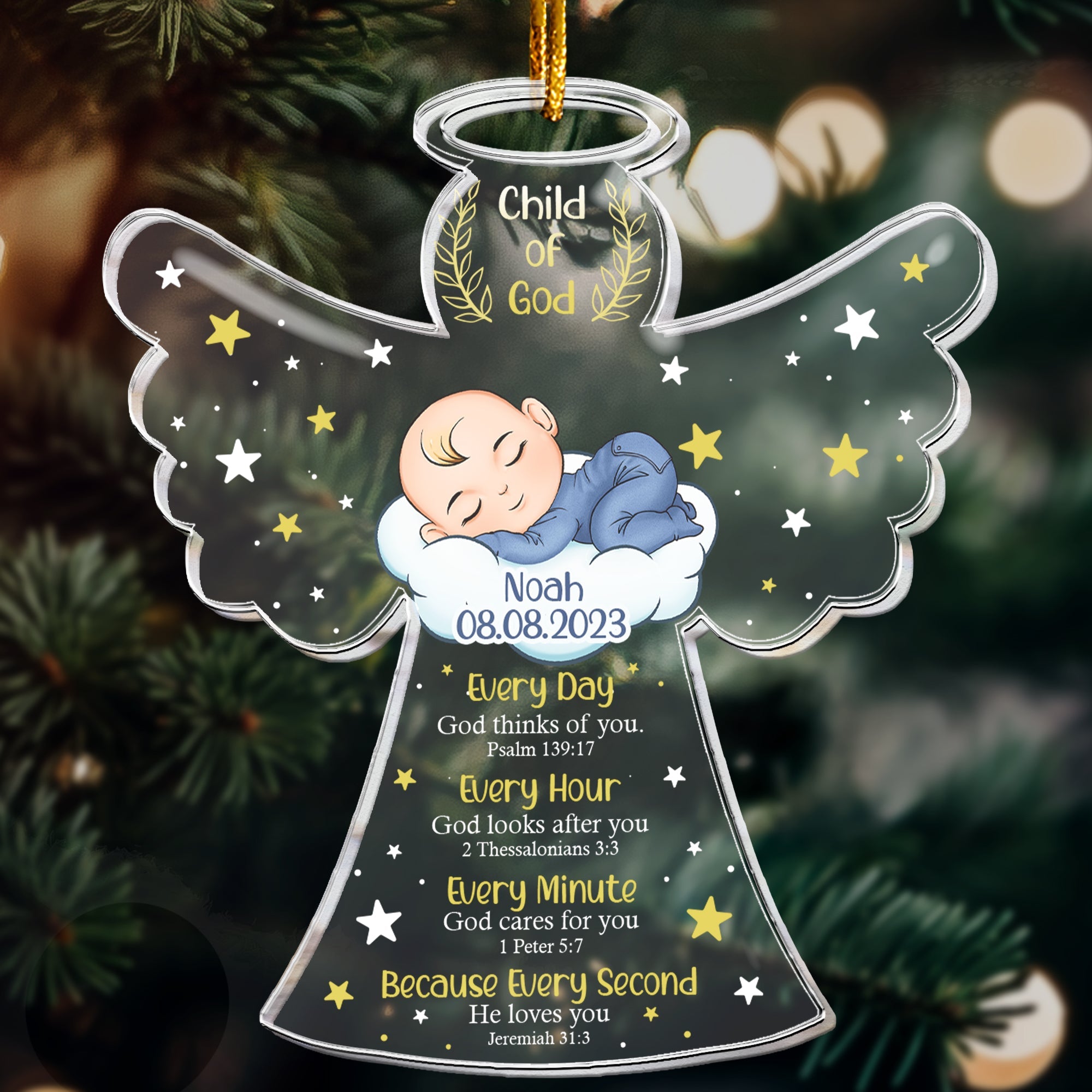 Child Of God - Personalized Acrylic Ornament