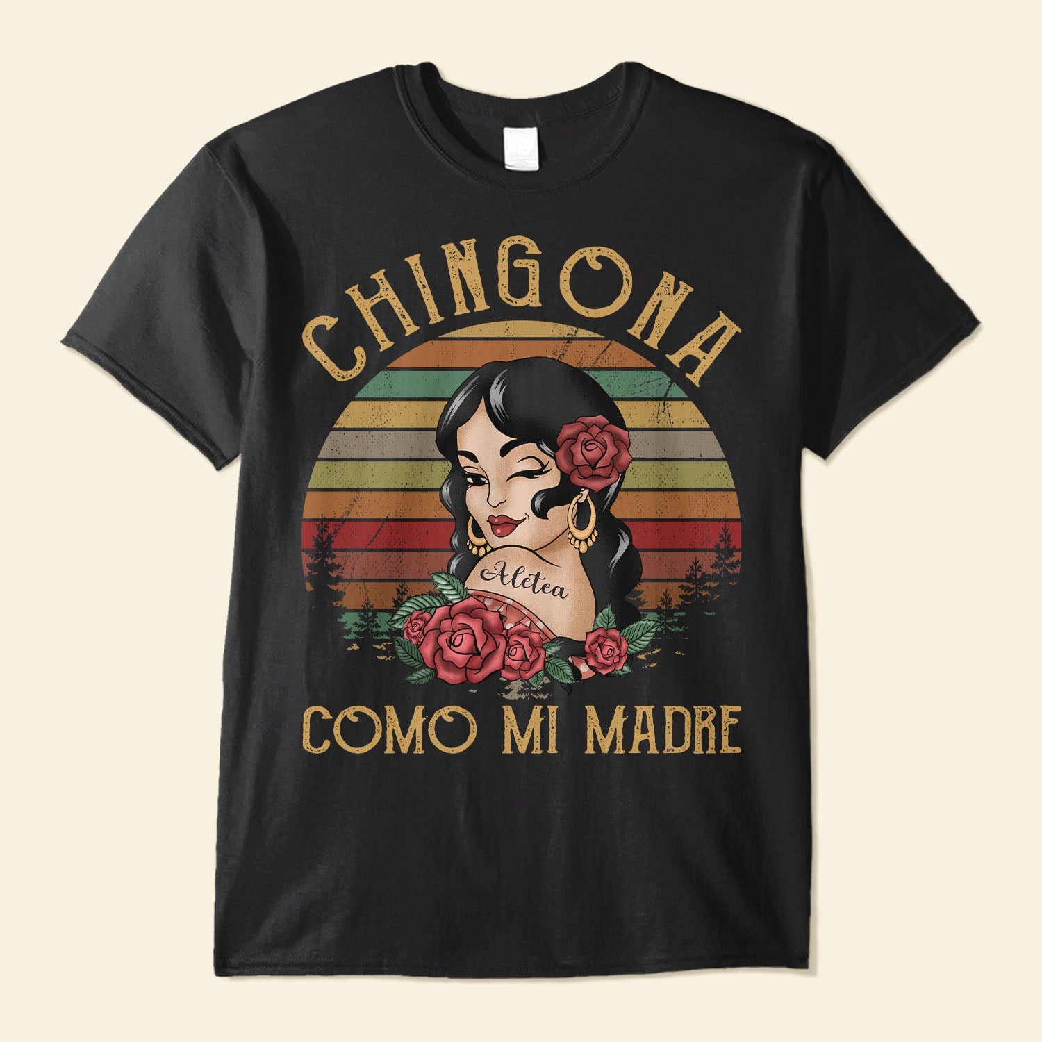 Chingona Como Mi Madre  - Personalized Shirt - Hispanic Month Gift For Hispanics & Latinos