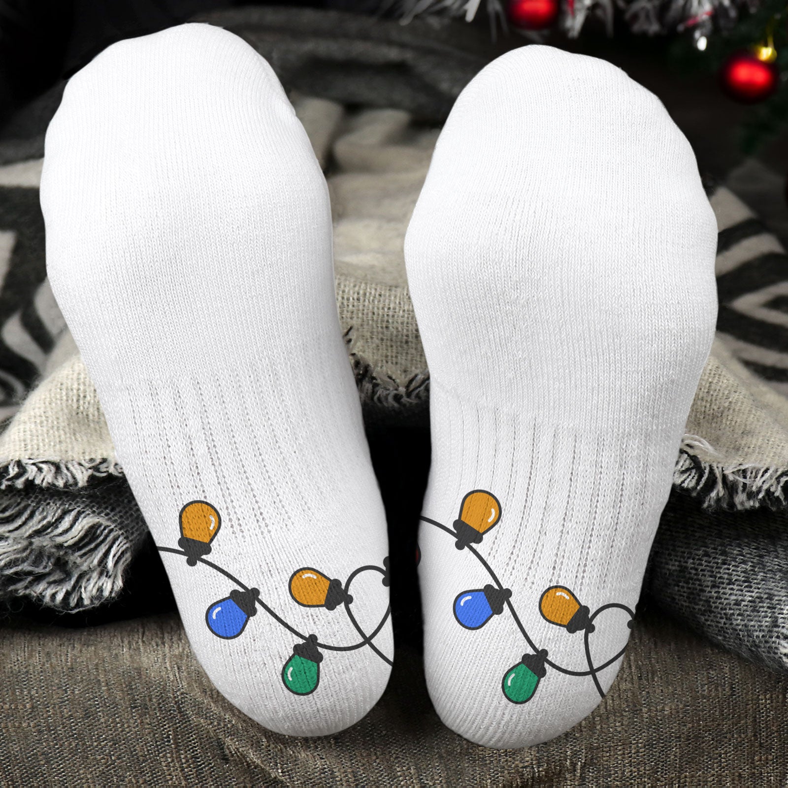 Christmas Lights - Personalized Crew Socks