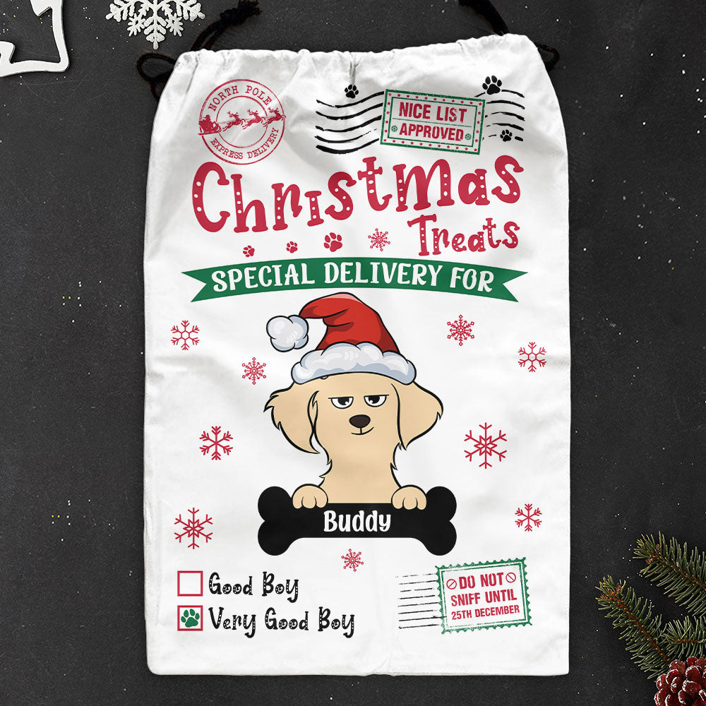 Christmas Treats - Personalized Christmas Sack