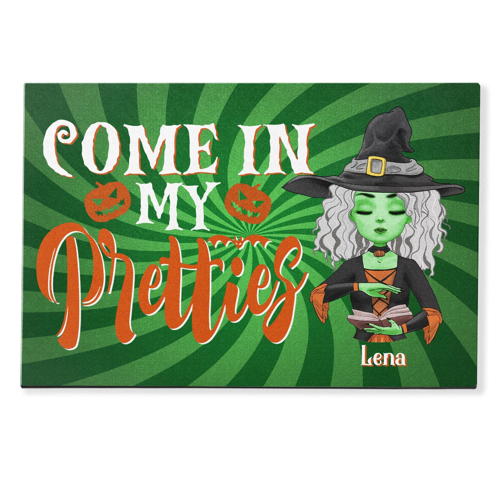 Come In My Pretties - Personalized Doormat - Halloween Gift For Witches, Witch Craft - Grimoire