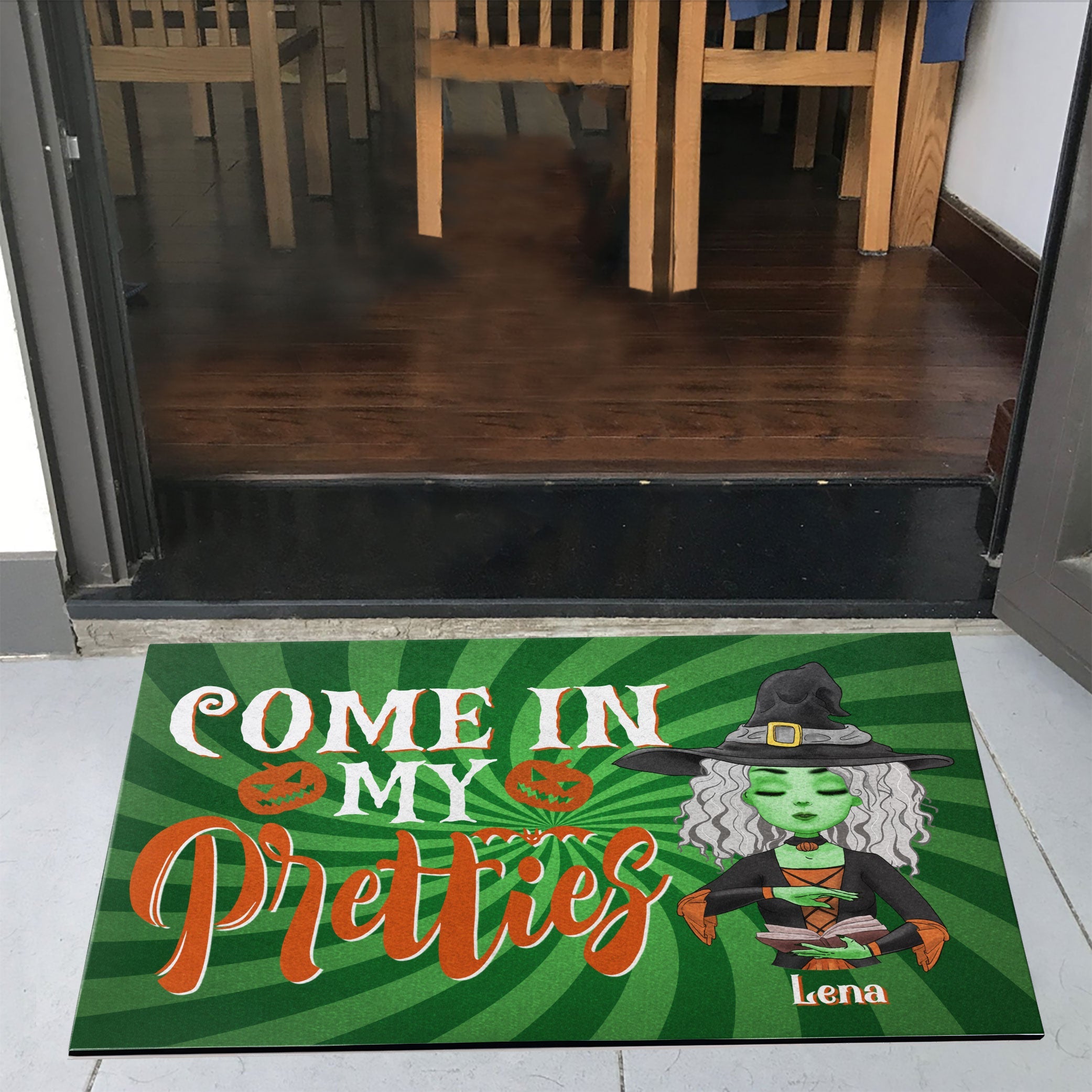 Come In My Pretties - Personalized Doormat - Halloween Gift For Witches, Witch Craft - Grimoire