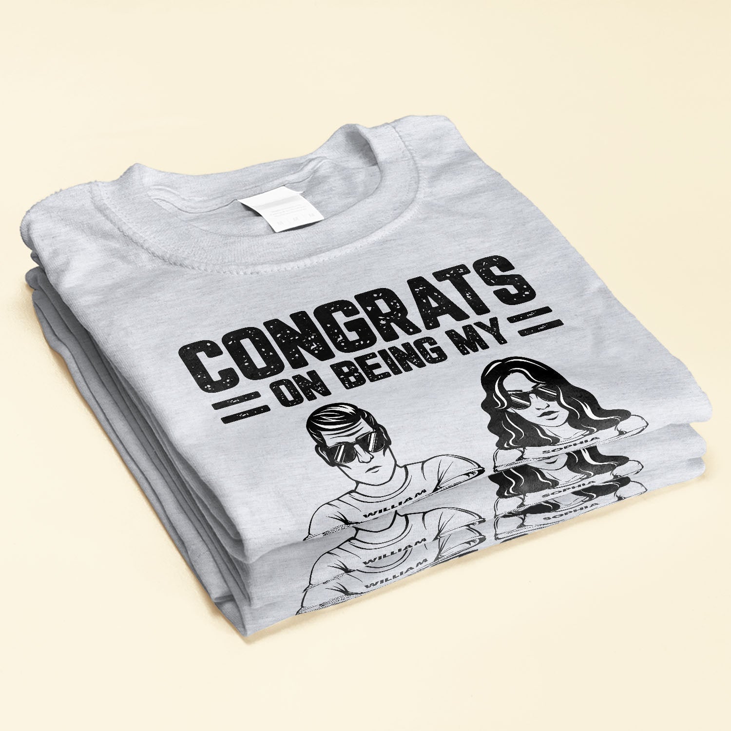 Congrats On Being My Husband/ Boyfriend You Lucky Bastard - Personalized Shirt